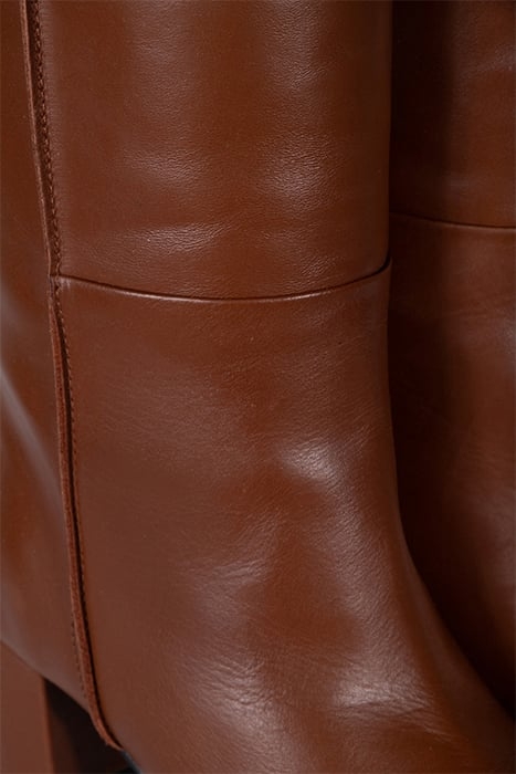 RENZO LEATHER KNEE HIGH BOOT BROWN 4