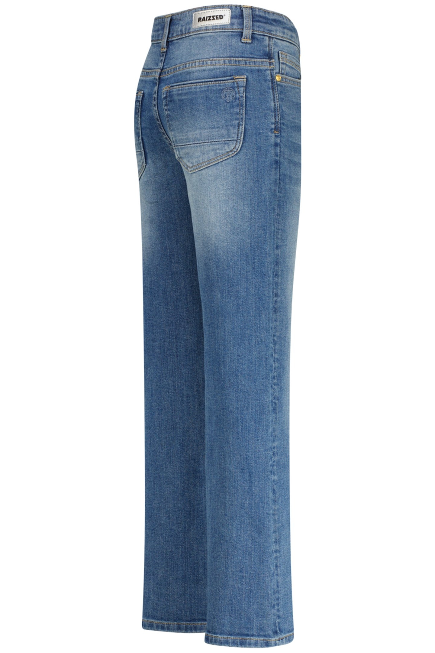GIRLS MANILA JEANS MID BLUE STONE 3