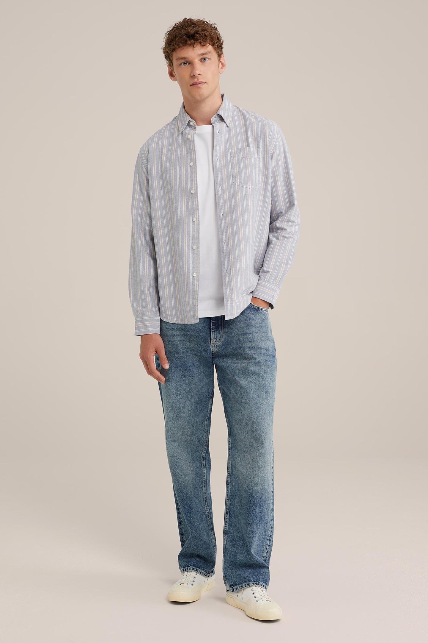 5-POCKET MID WAIST DARK BLUE 3