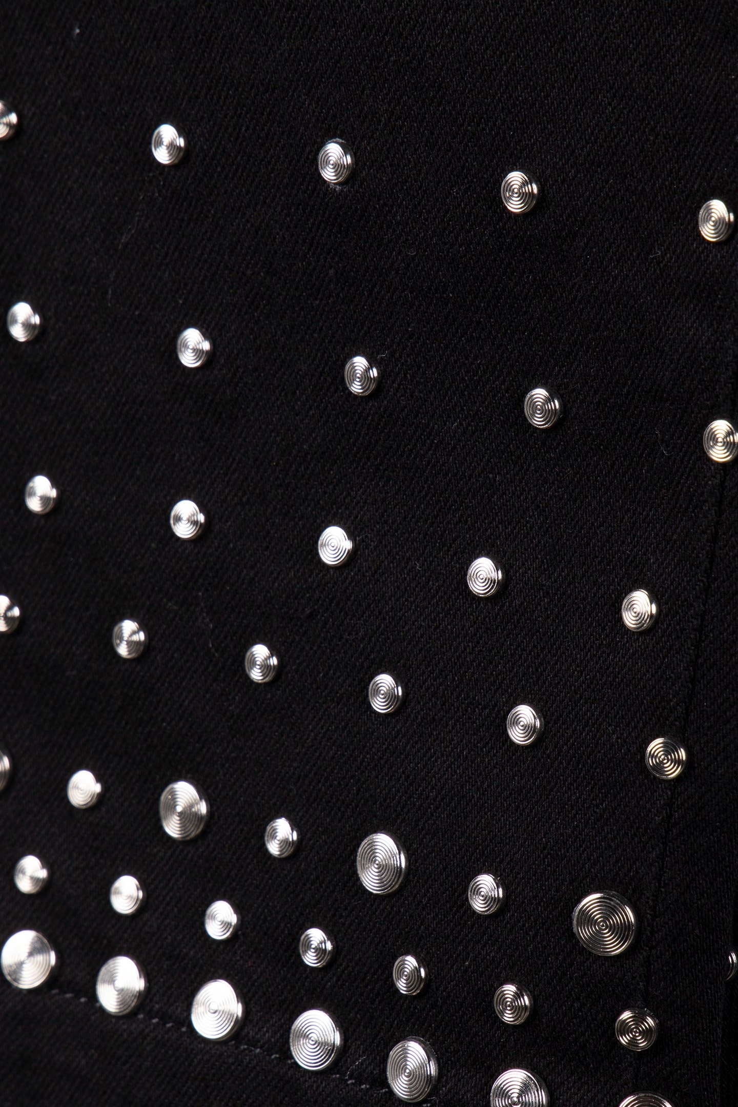 DENIM PANTS WITH STUDDED DETAILS BLACK 4