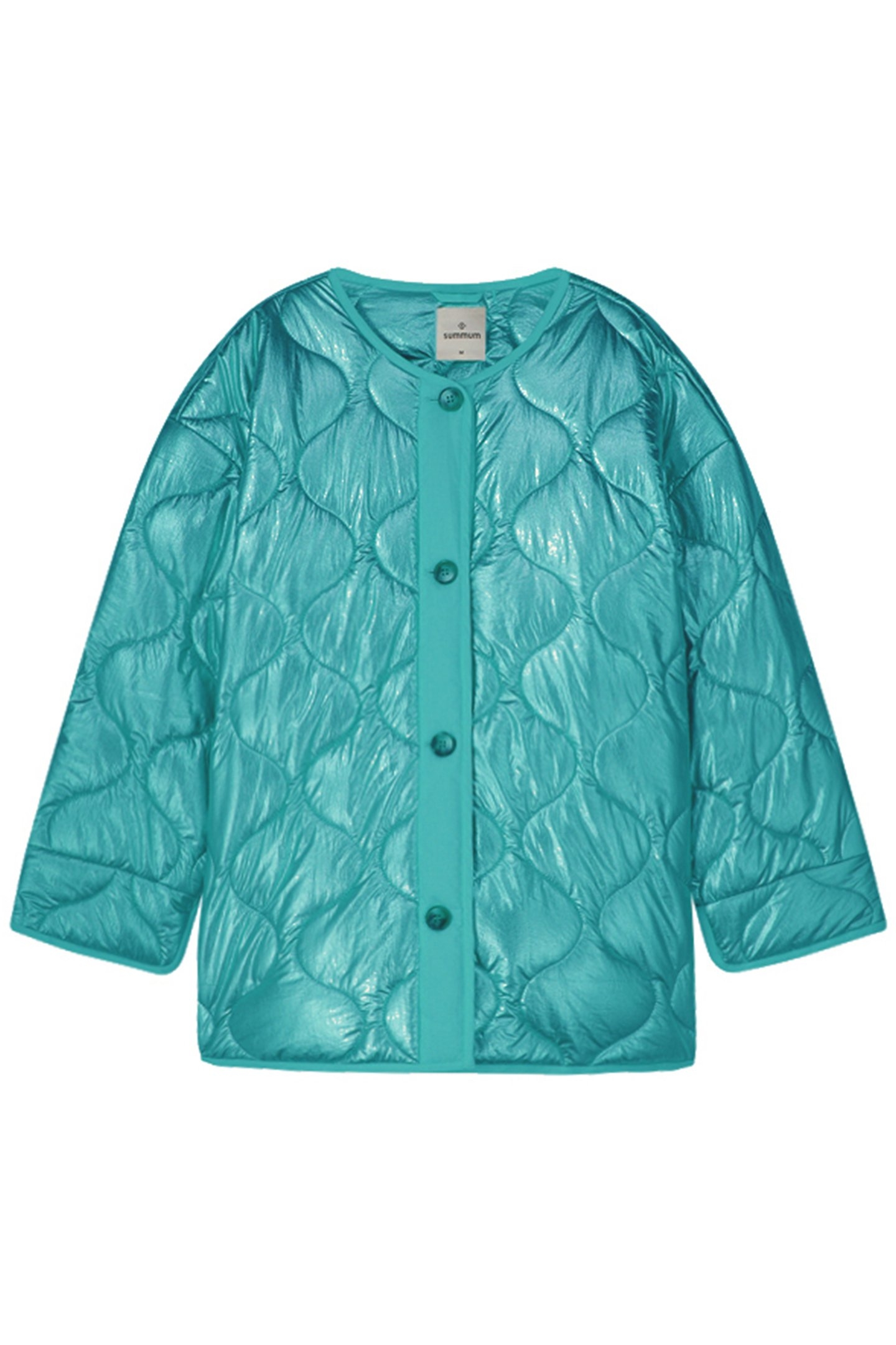 JACKET QUILTED METALLIC PEACOCK 3