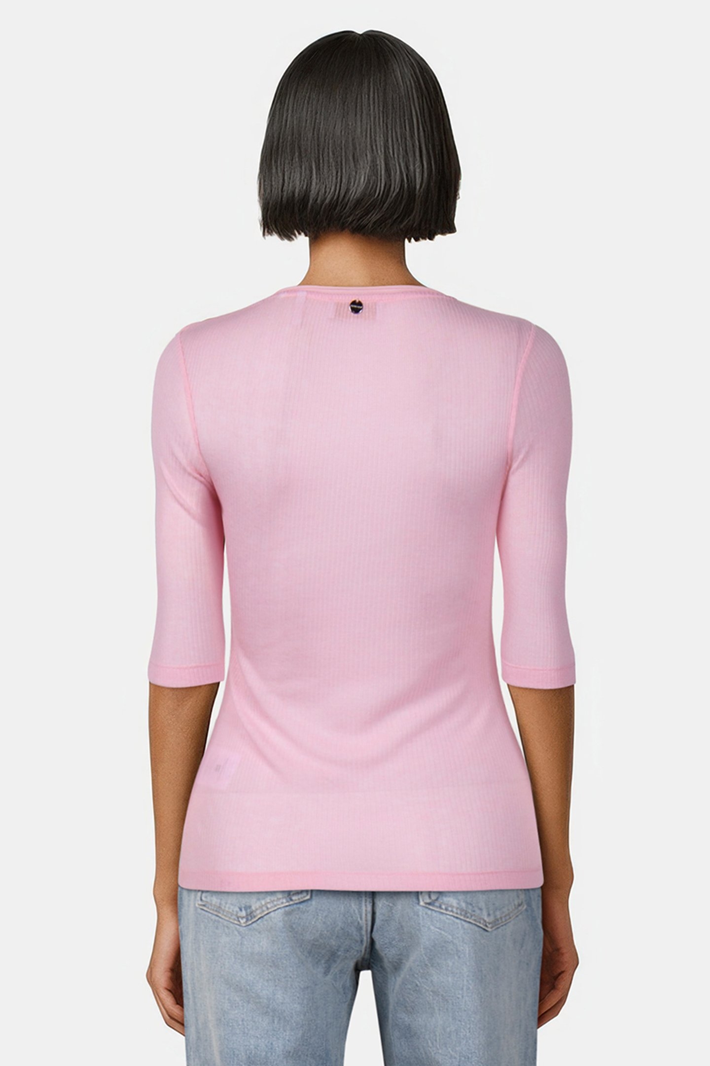 T WOOL RIB SHIRT ROSE SHADOW 2