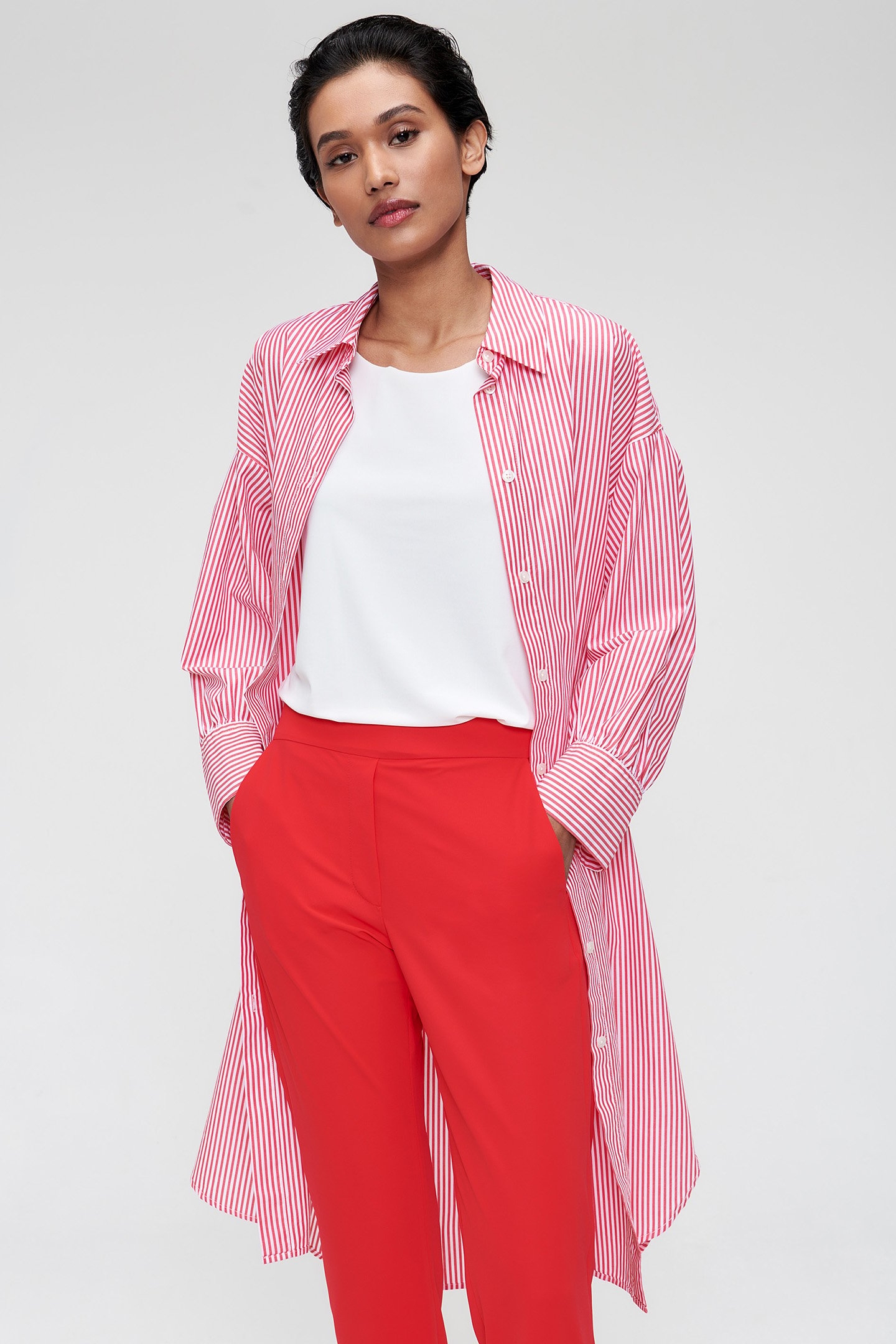 BASIC PANTS FIERY RED 2