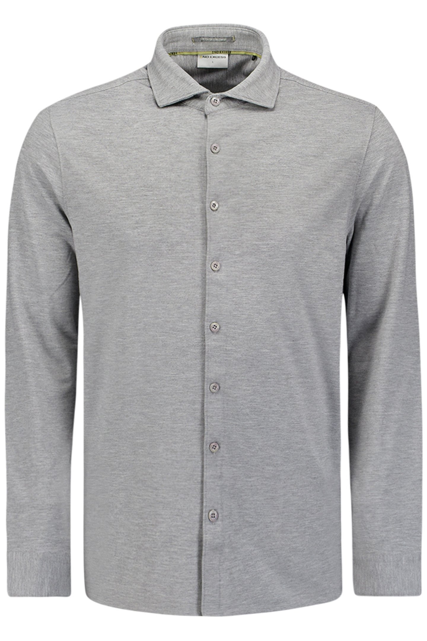 SHIRT JERSEY MELANGE STRETCH GREY MELANGE 3