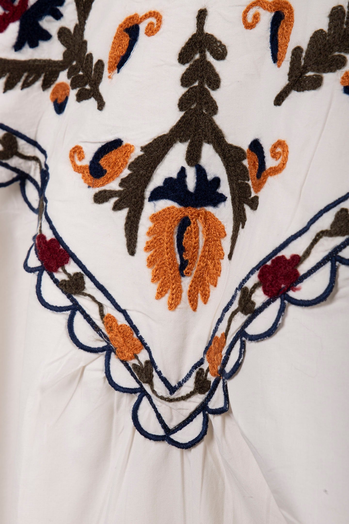 TOP EMBROIDERED COTTON IVORY 4