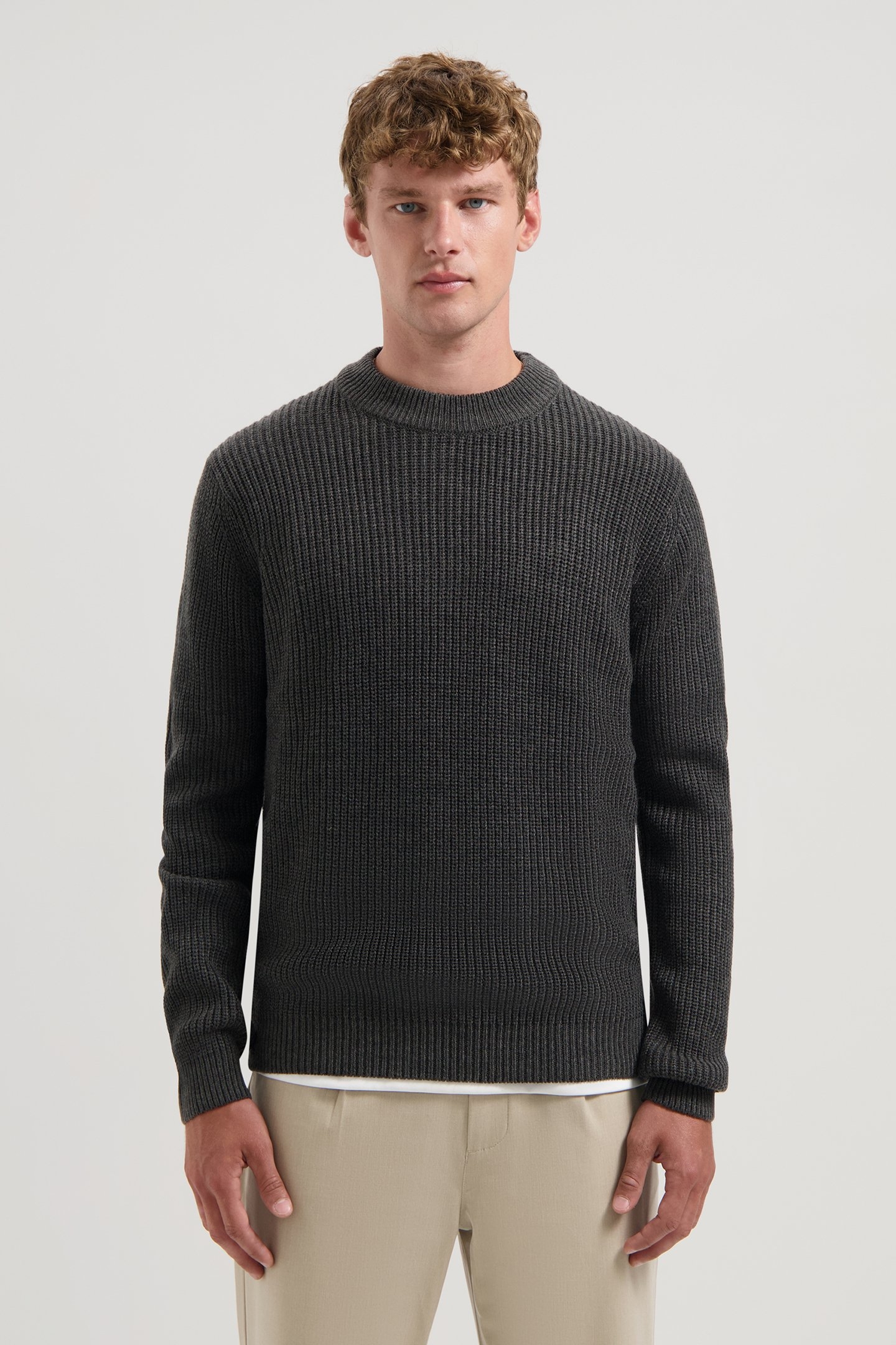 DS_CREW RIBKNIT ANTHRA MELANGE 1