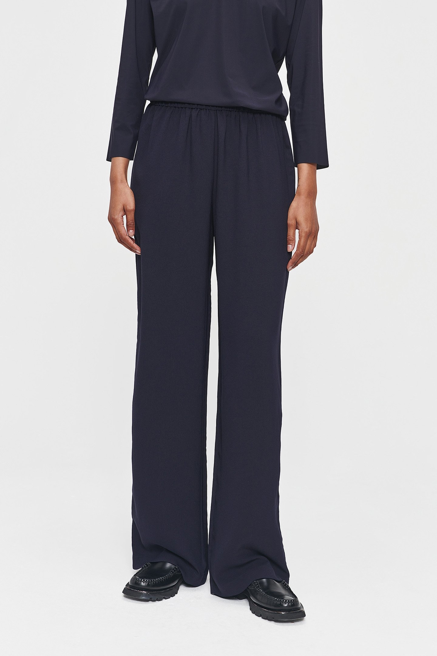 EASY WIDE LEG PANTS INK BLUE 1
