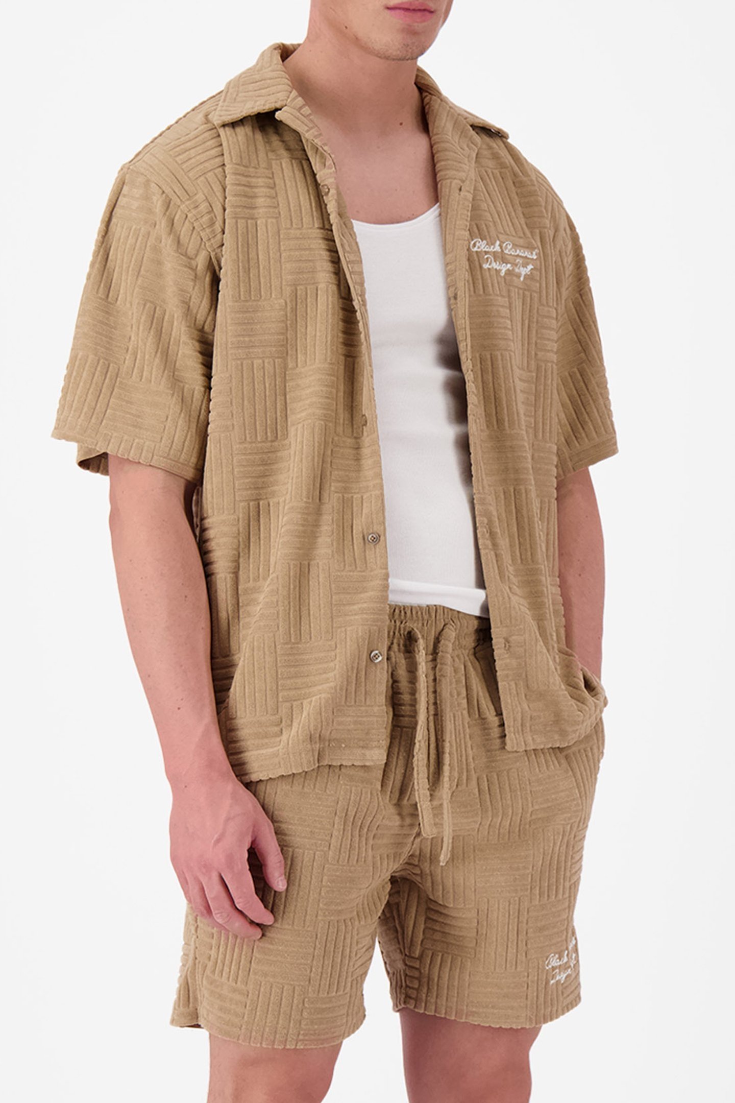 TERRY RESORT SHIRT BROWN 1