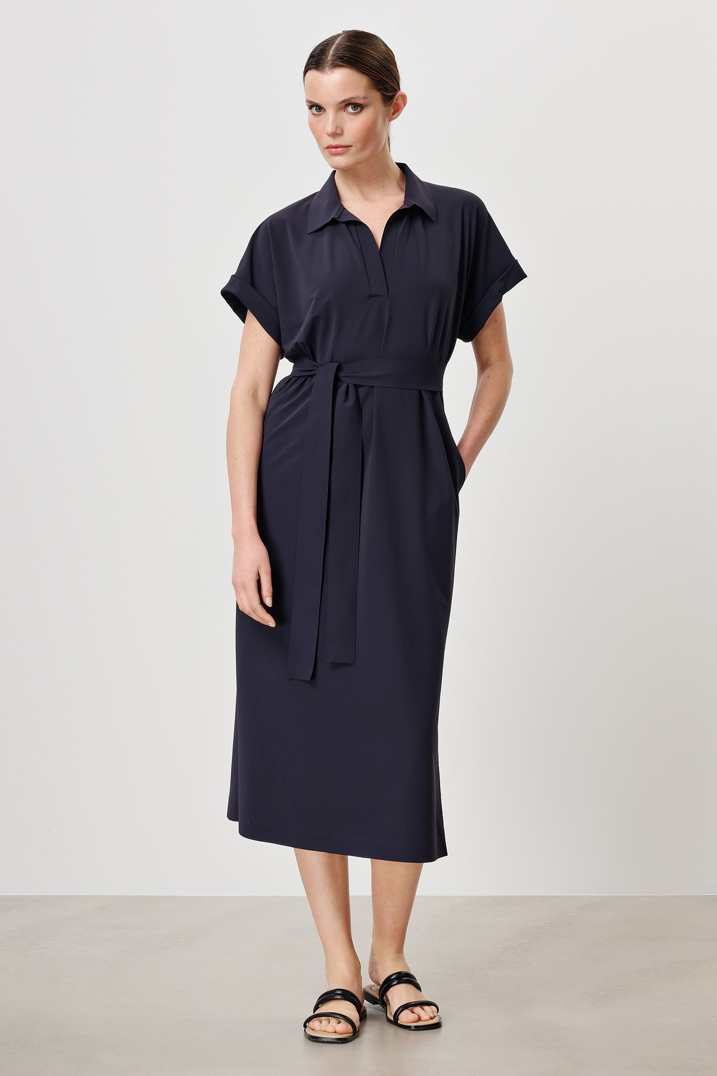 CHELSEA POLO DRESS INK BLUE 3