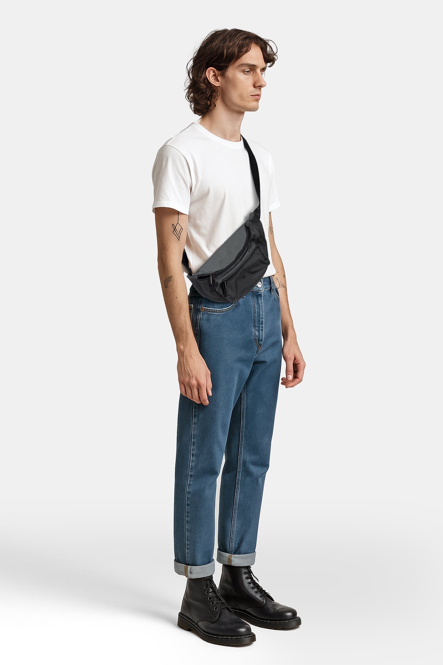 UNISEX SALERNO RIPSTOP WAISTPACK JET BLACK 1