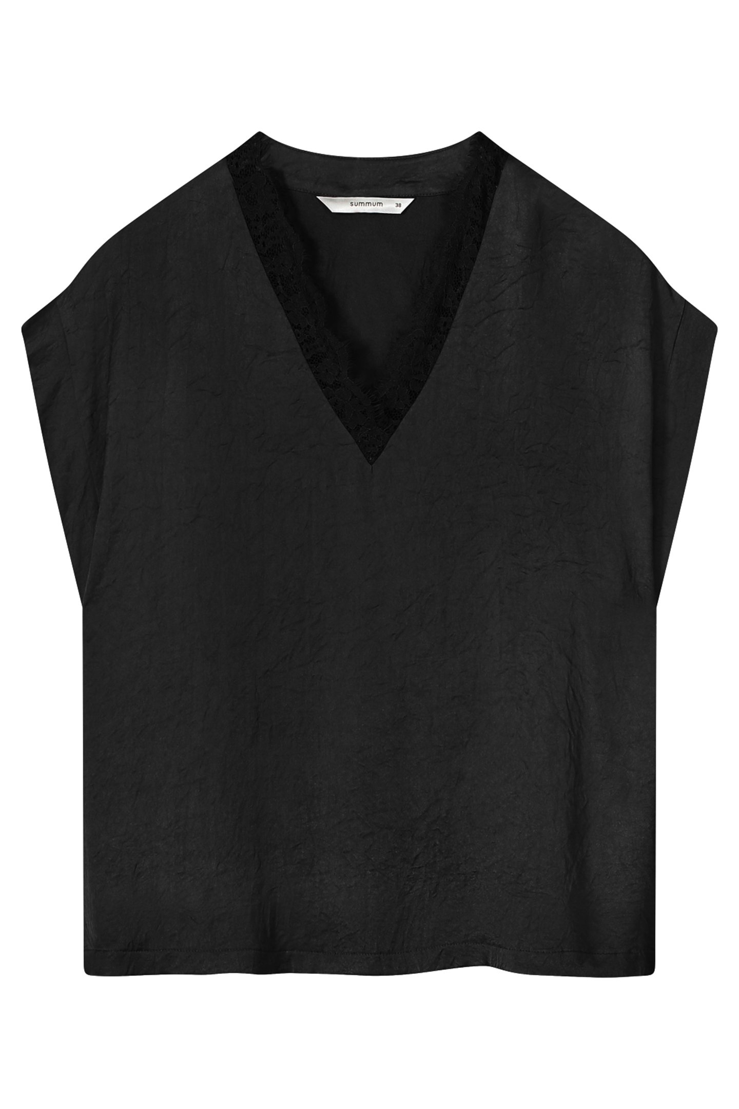 TOP SLEEVELESS SILKY TOUCH BLACK 4