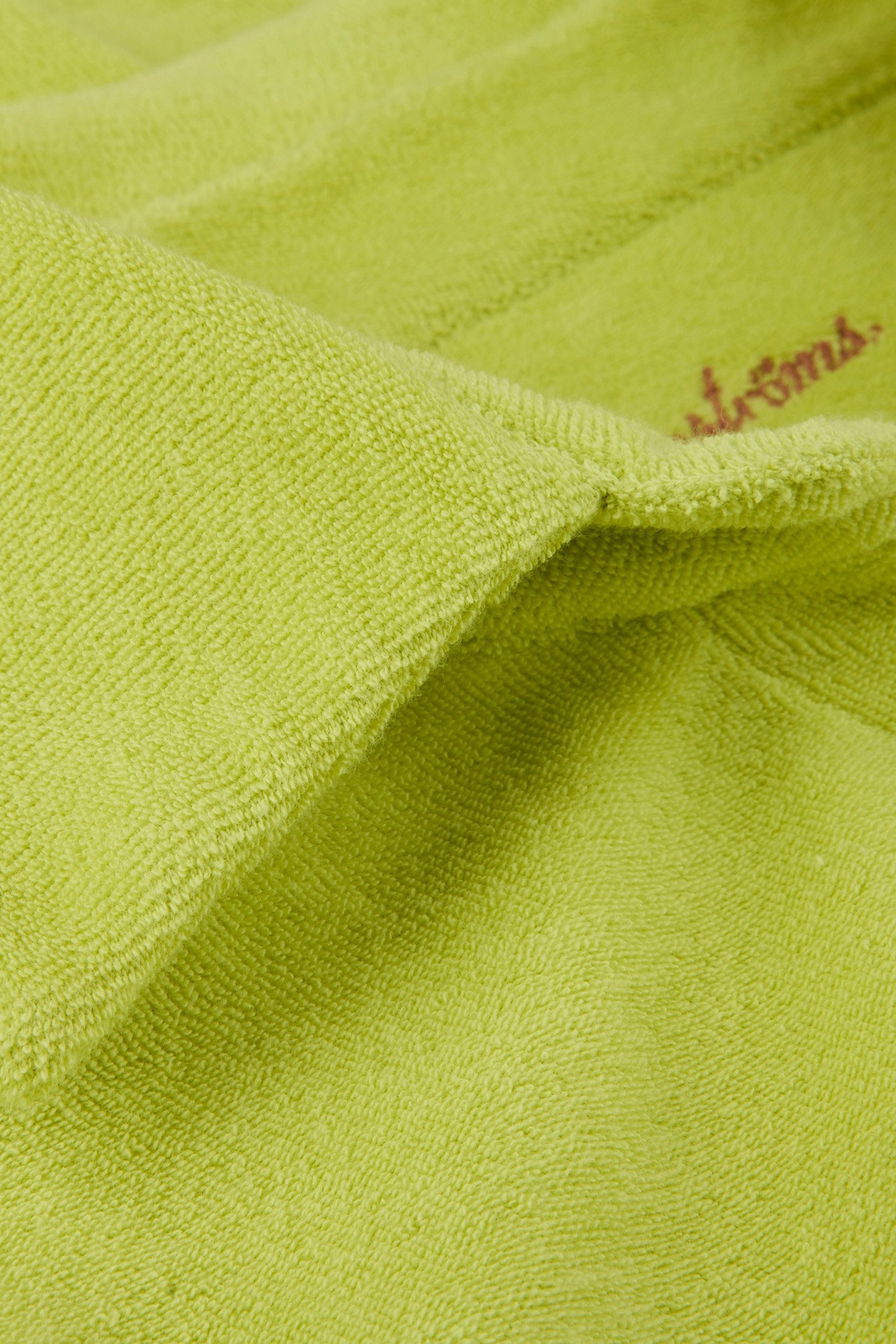 TERRY OPEN POLO SHIRT LIGHT GREEN 5