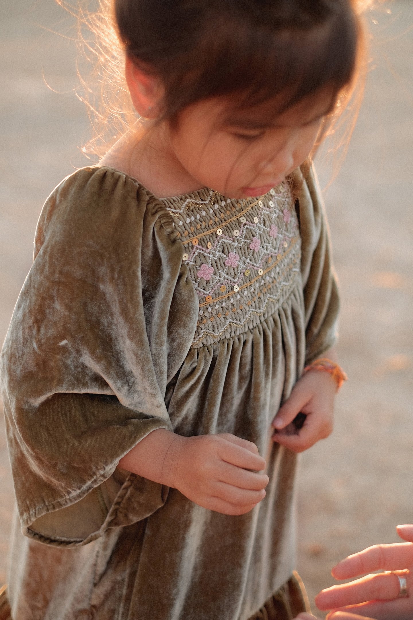 DRESS OLIVINA KHAKI WILD BOUQUET 7