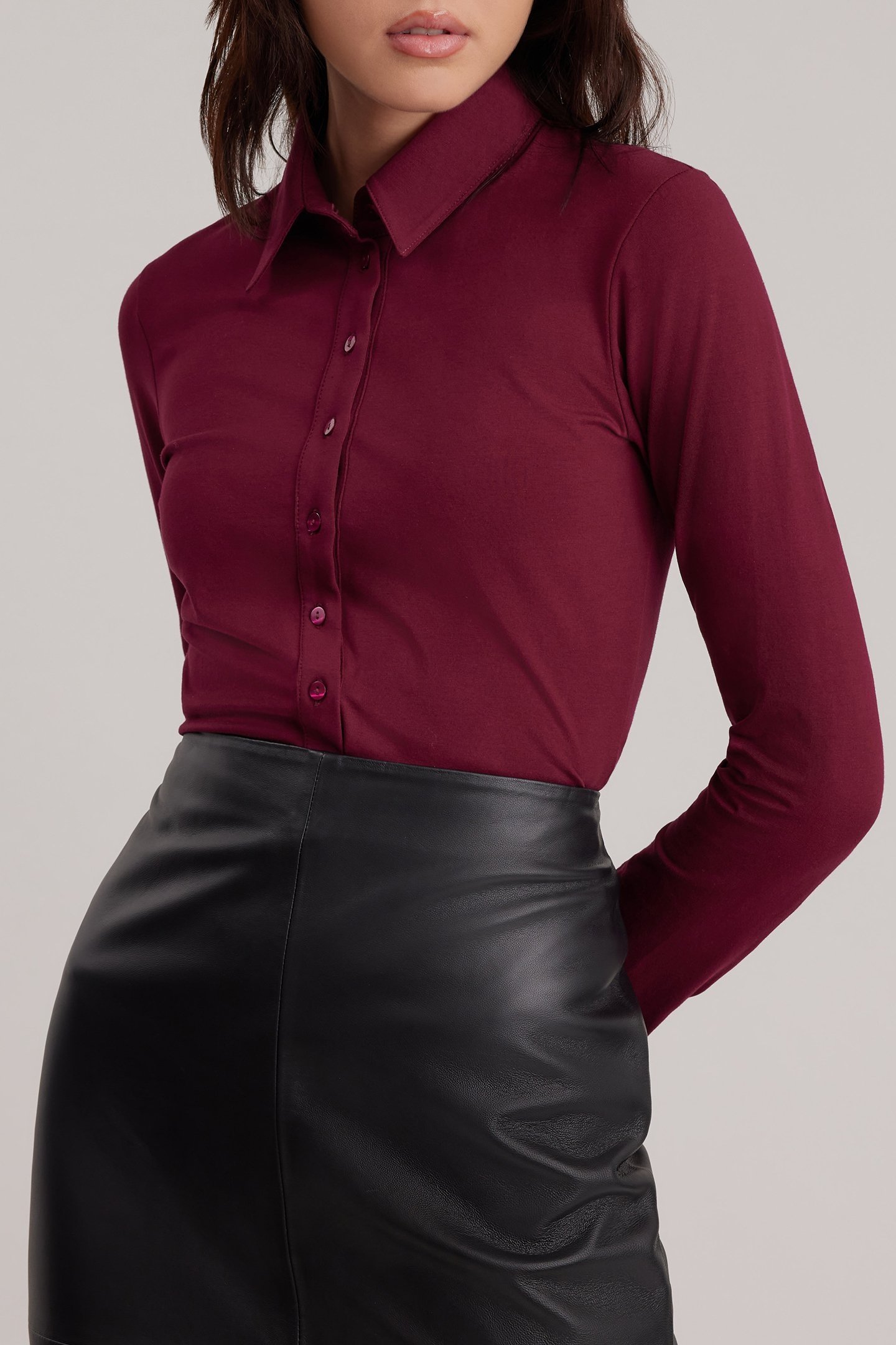 NUAGE CHEMISE BURGUNDY 5