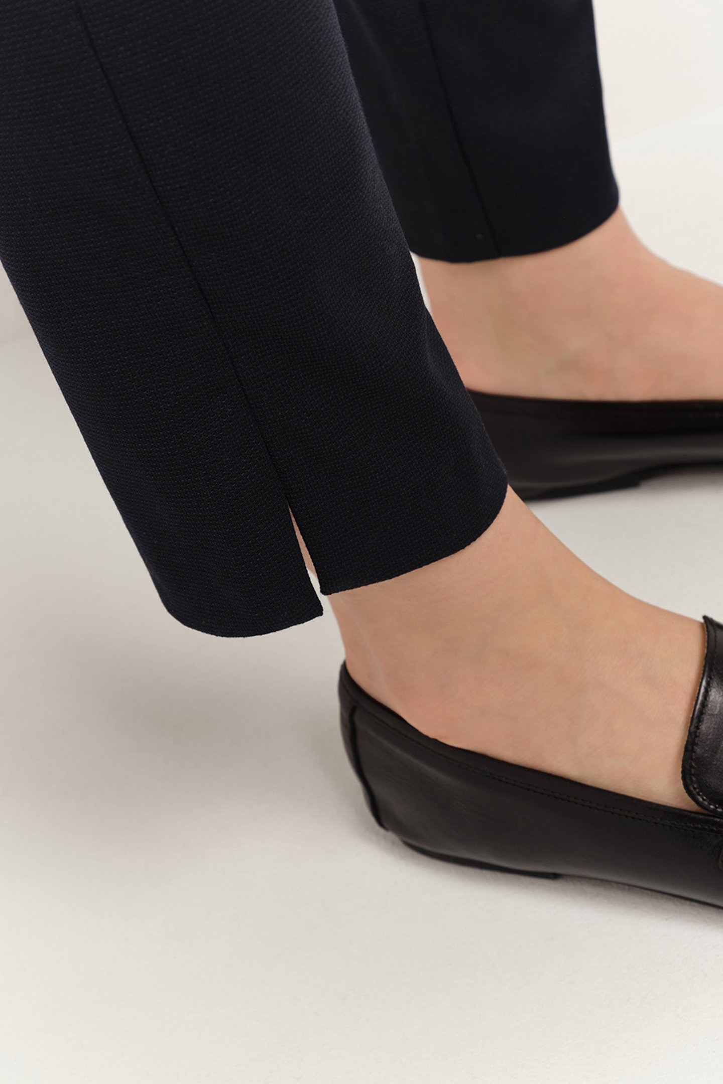 PETUNIA - UPCYCLED NAVY BLUE 7/8 CIGARETTE PANTS 5