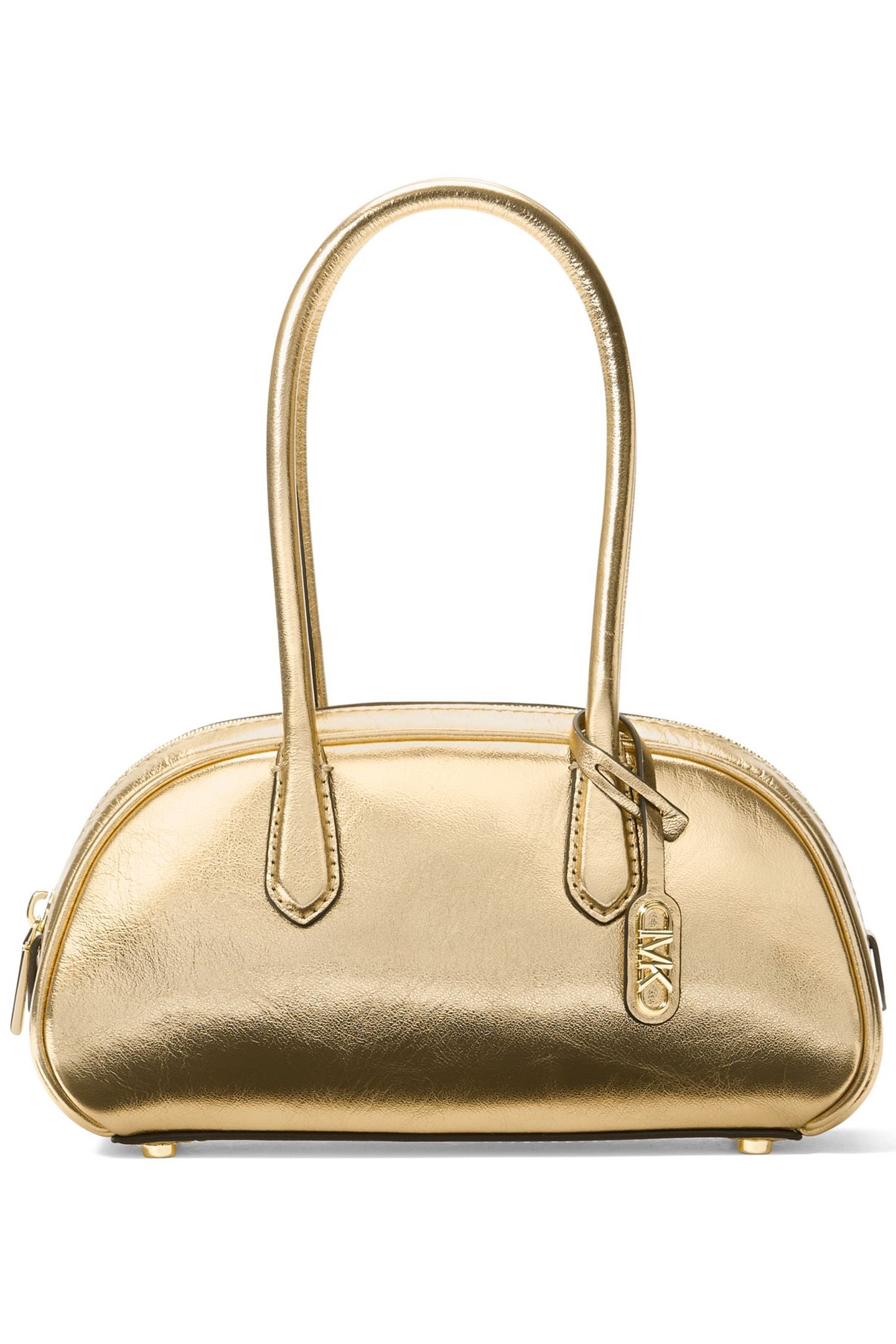 SM HANDLE SATCHEL BAG IN GOLD 1