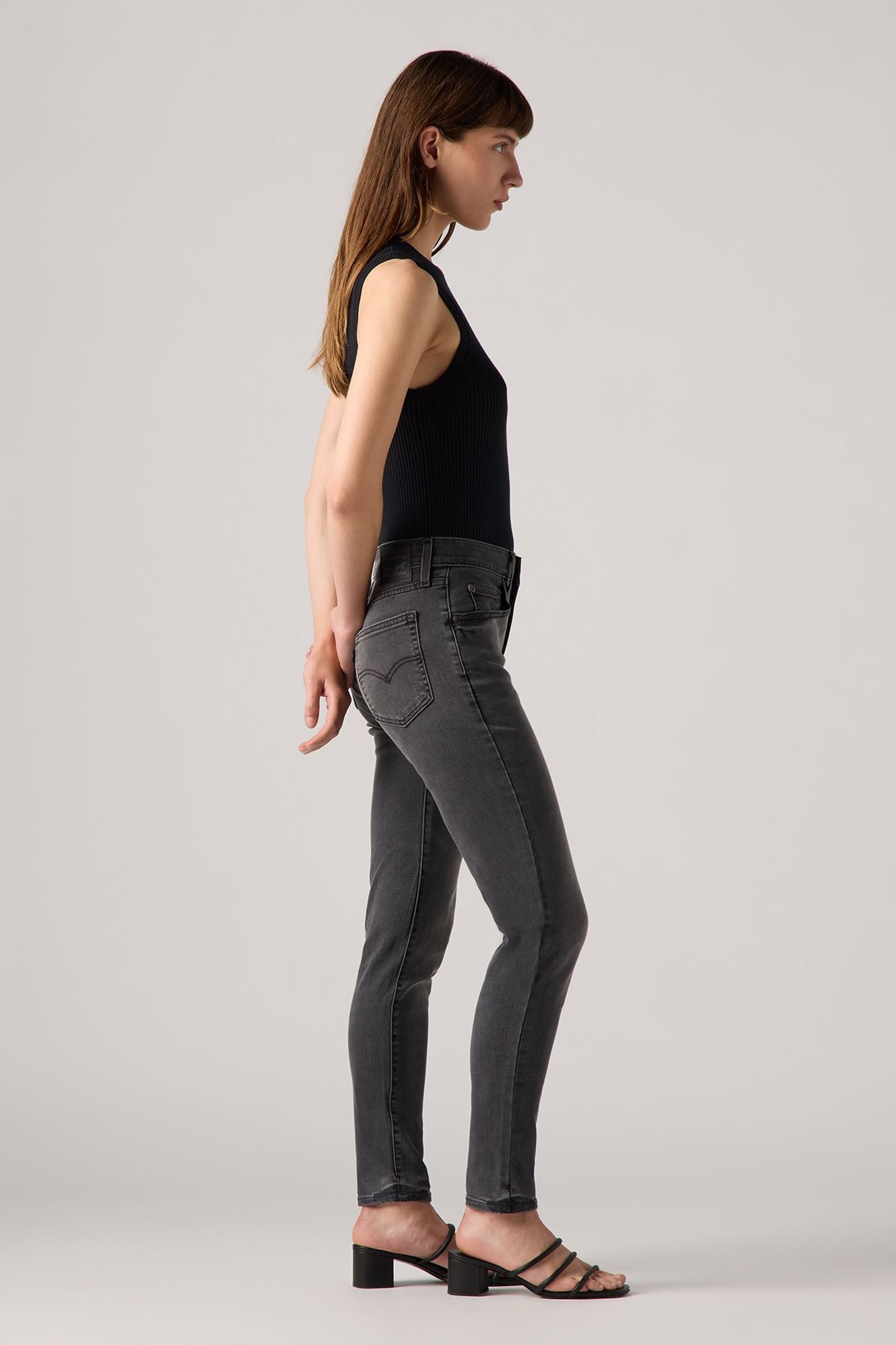 721™ HIGH RISE SKINNY JEANS BLACK 5