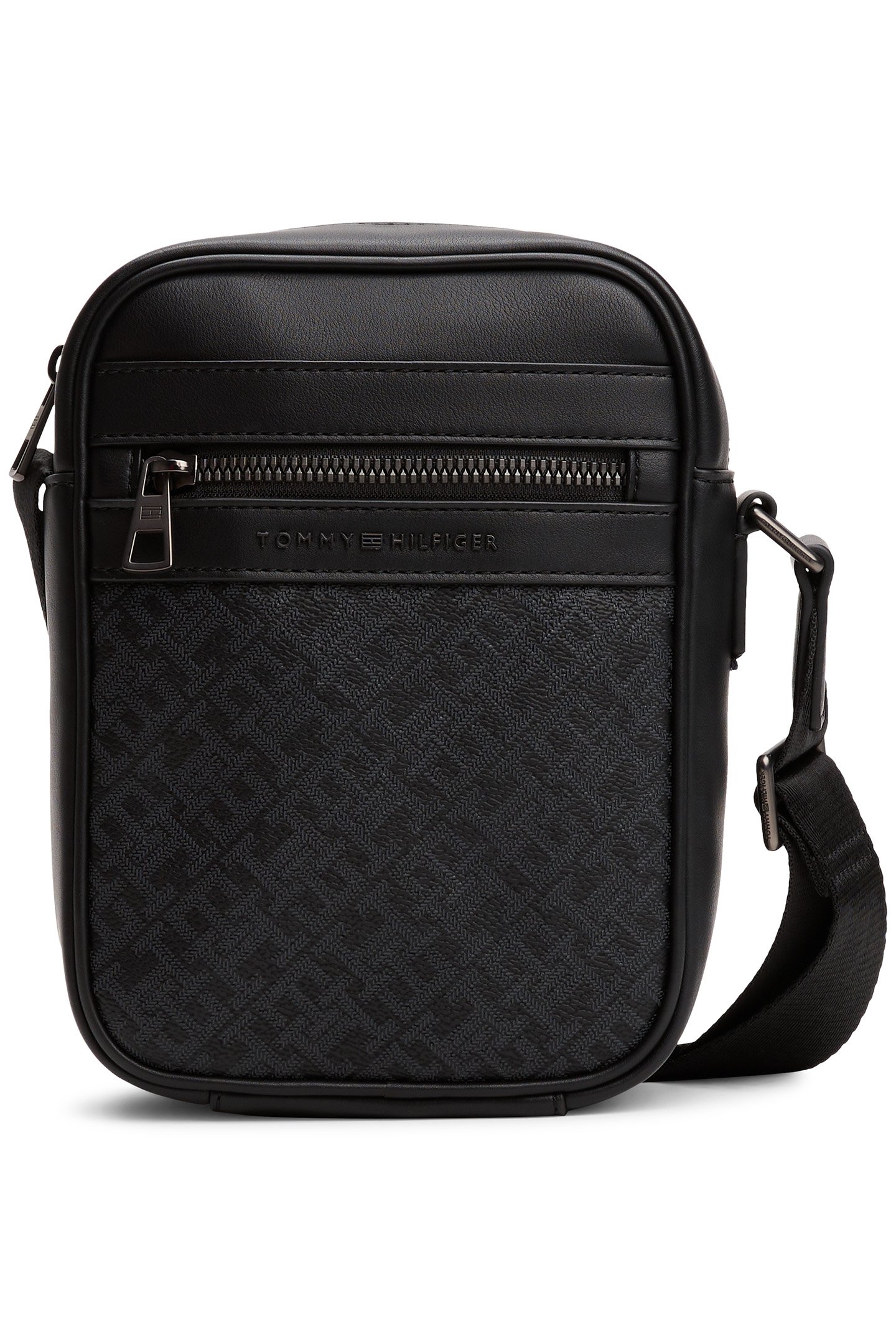 TH MONOGRAM MINI REPORTER BAG BLACK 1