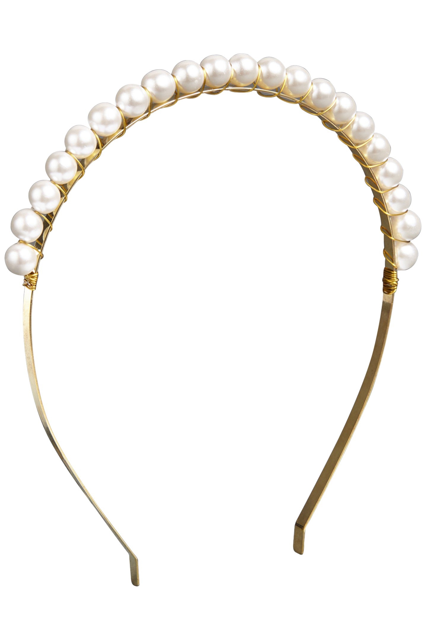 ELIZA - HEADBAND PEARL GOLD 1