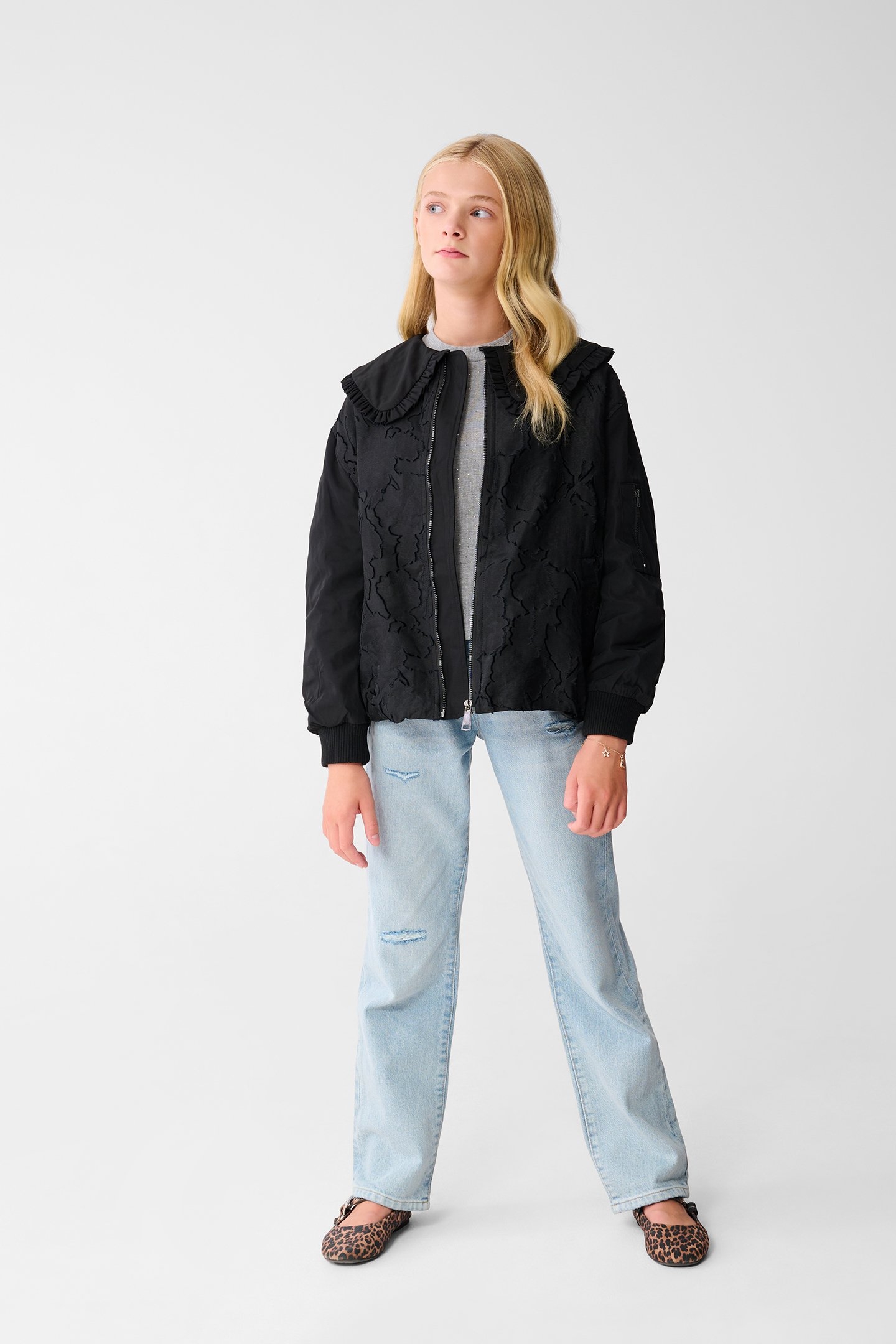 GBA-SBBIG COLLAR BOMBER BLACK 2