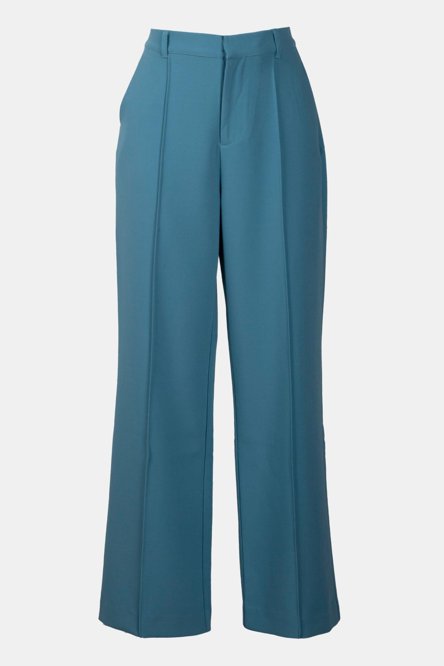 RUS UNI PINTUCK STRAIGHT PANTS ADRIATIC BLUE 3