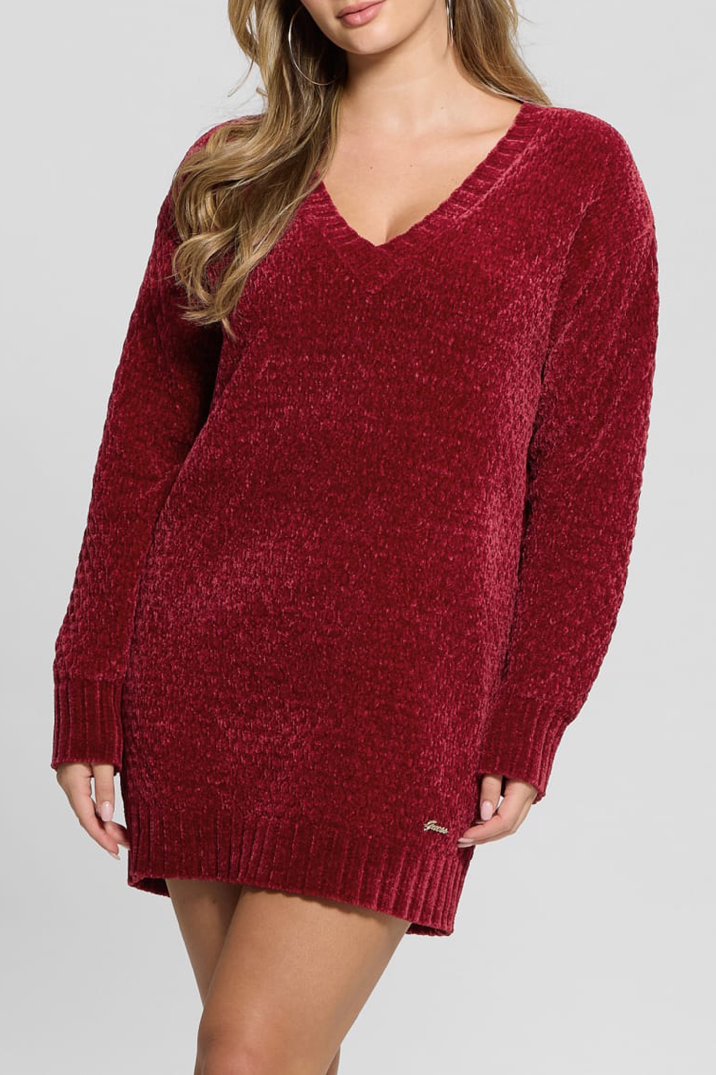 GUESS ECO TALIA LS VN MAXI PUL SIREN RED 7