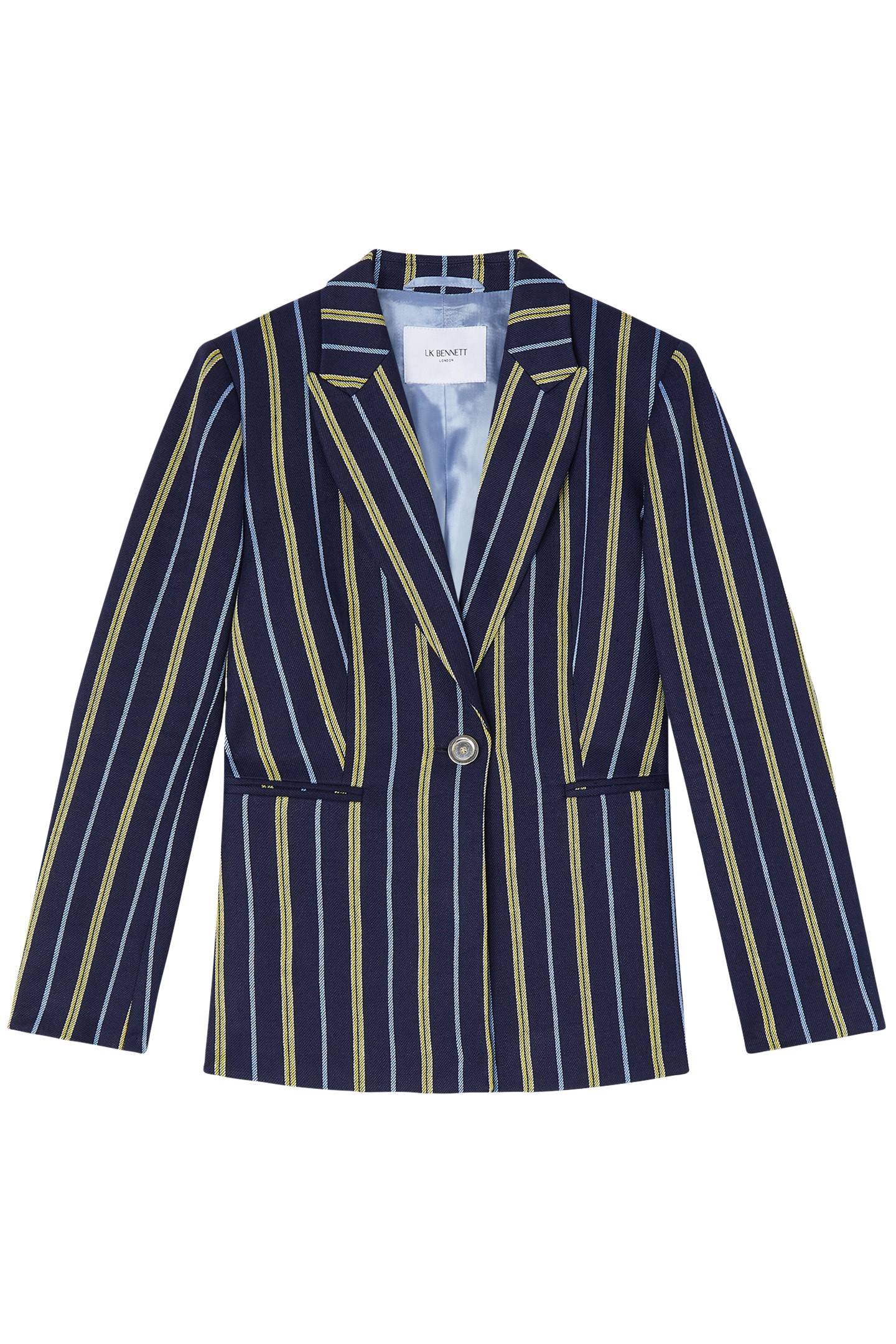 JK MYA STRIPE BLAZER NAVY MULTI 3