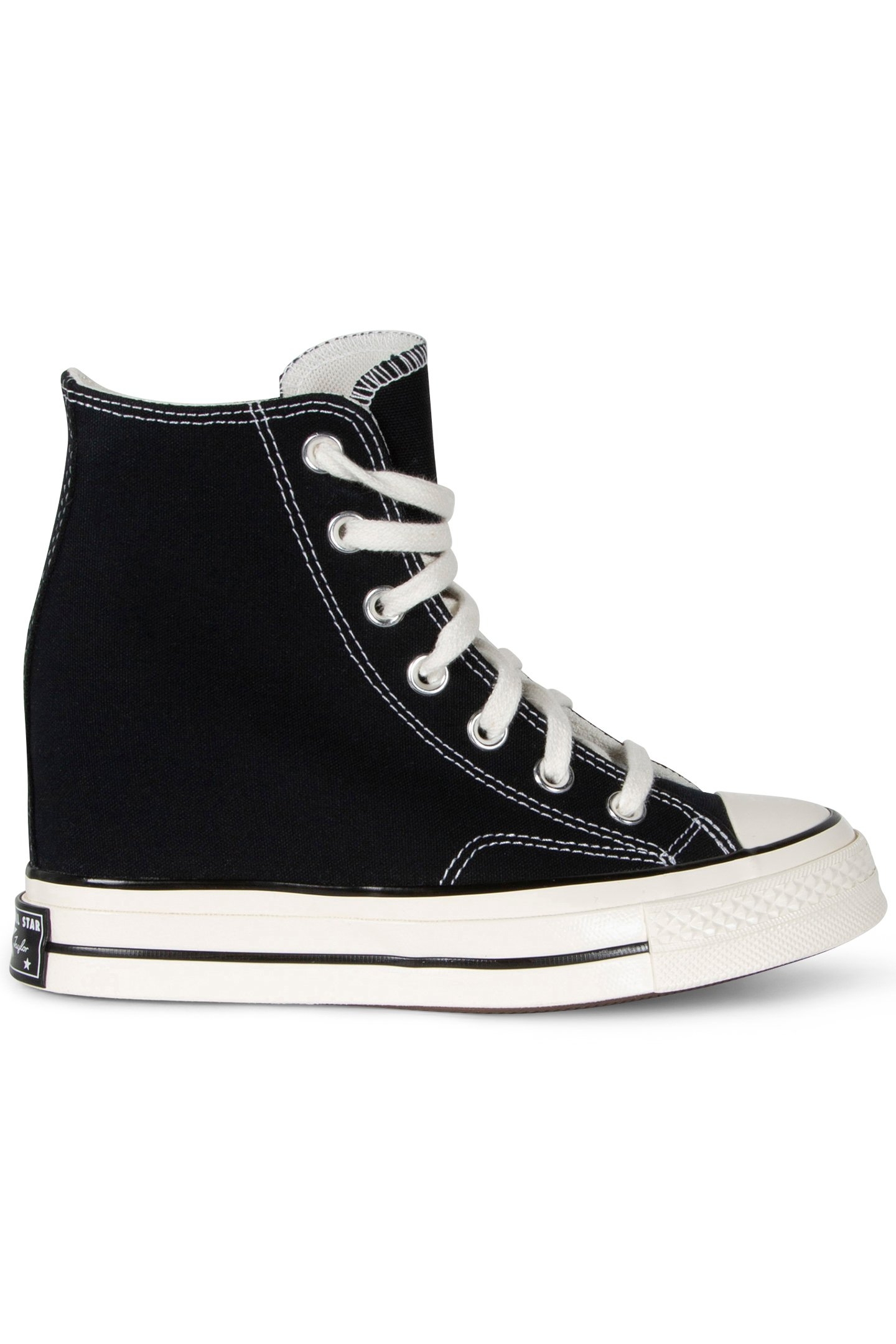 CHUCK 70 WEDGE HI BLACK/EGRET/WHITE BLACK/EGRET/WHITE 1