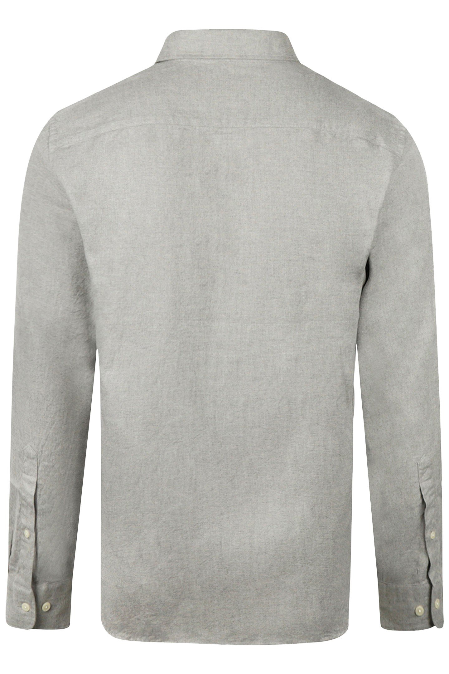 FLANNEL MELANGE OXFORD SHIRT MEDIUM GREY 5