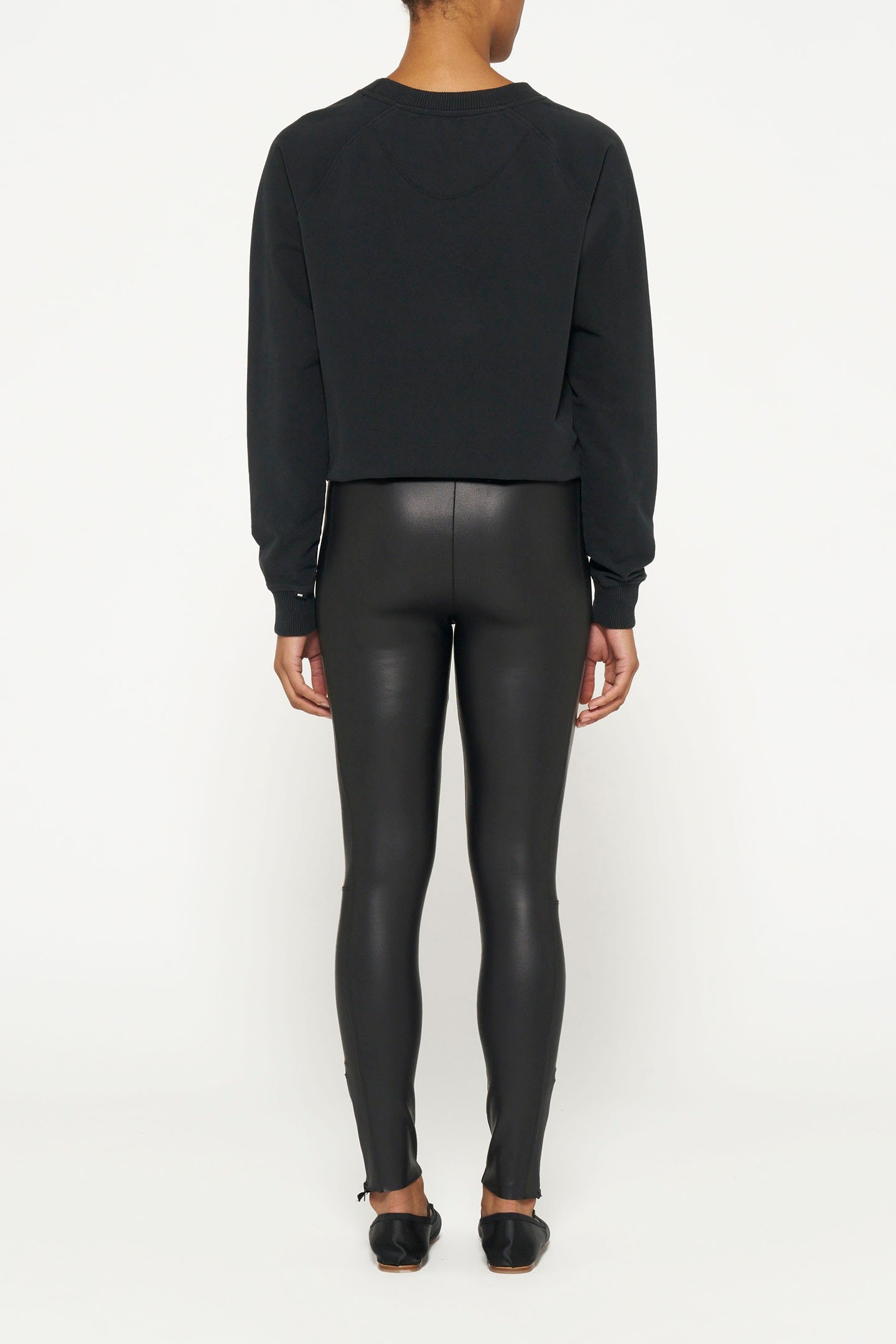 THE LEATHERLOOK LEGGINGS BLACK 5