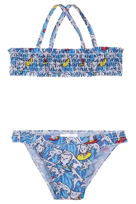 SURFING KIDS GIRL TWO PIECES TURQUOISE MULTI 1