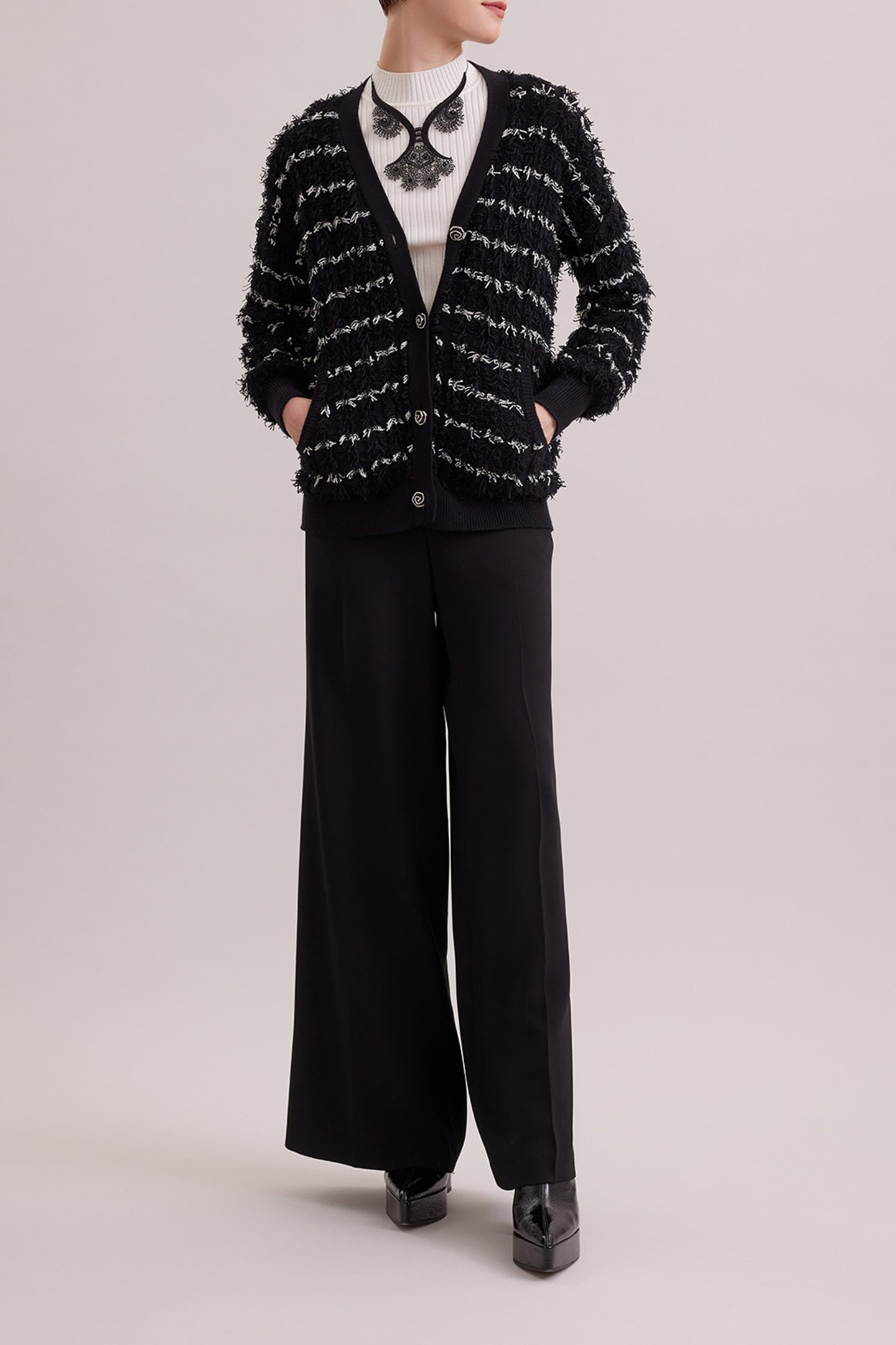 PARNASSE CARDIGAN BLACK 3