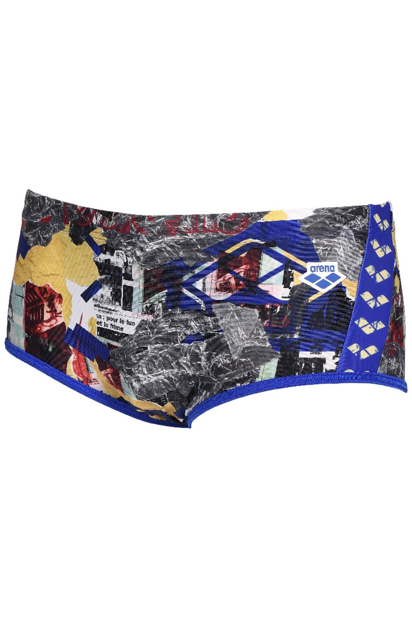 MEN'S ARENA ICONS SWIM LOW WAIST SHORT A NEON BLUE MULTI 8
