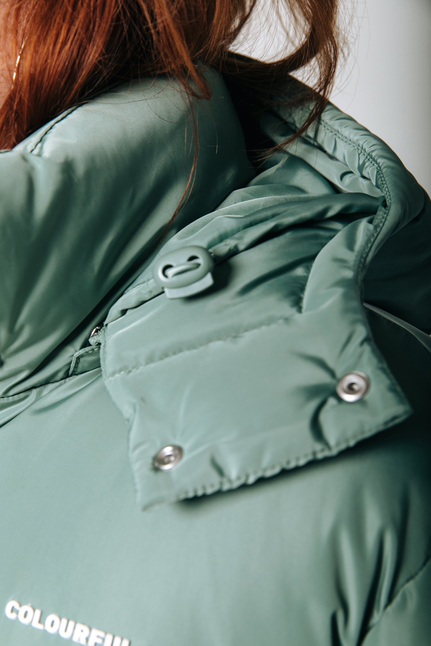 NORTH LONG PUFFER JACKET VINTAGE GREEN 4