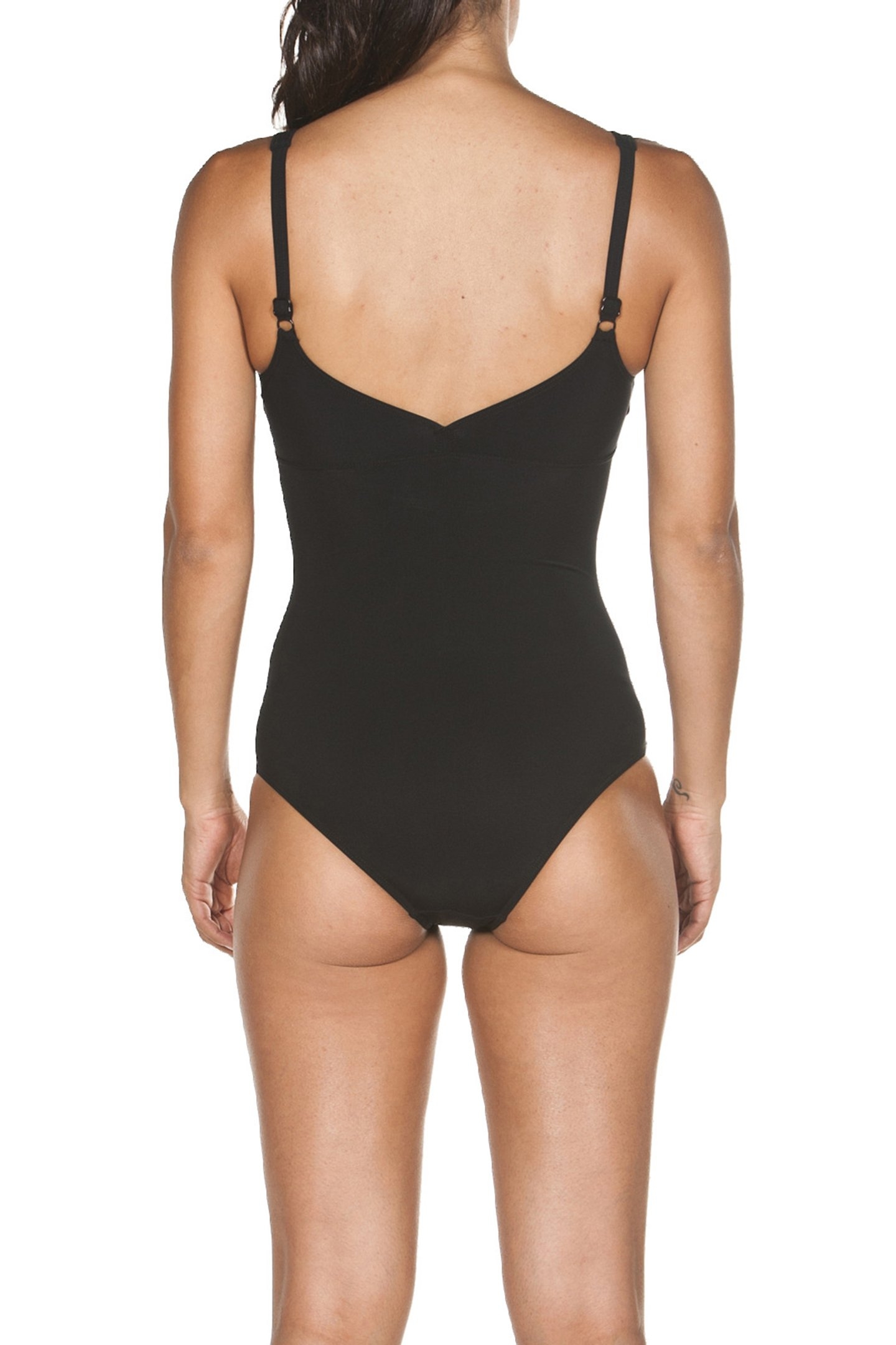 W JEWEL ONE PIECE LOW C CUP BLACK ROSE VIOLET 2