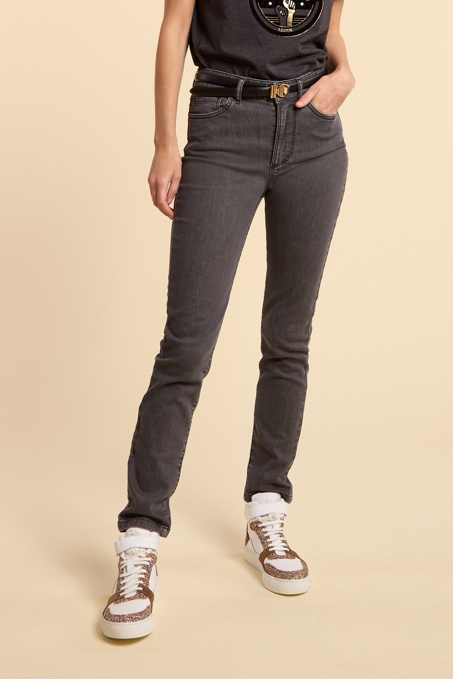 CHARCOAL SLIM JEANS ANTHRACITE 1