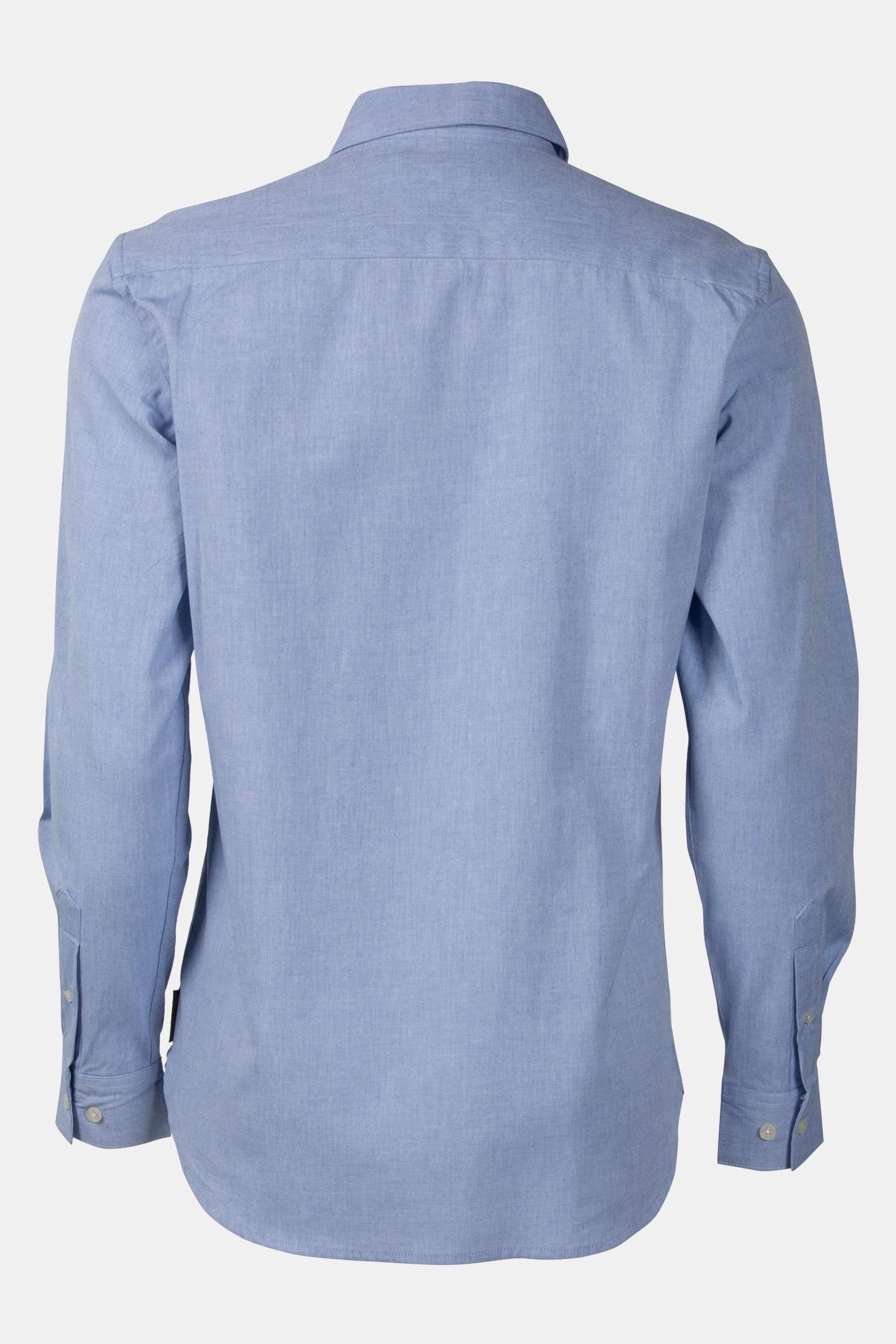 OXFORD LONG SLEEVE SHIRT SKY/MARINE 4
