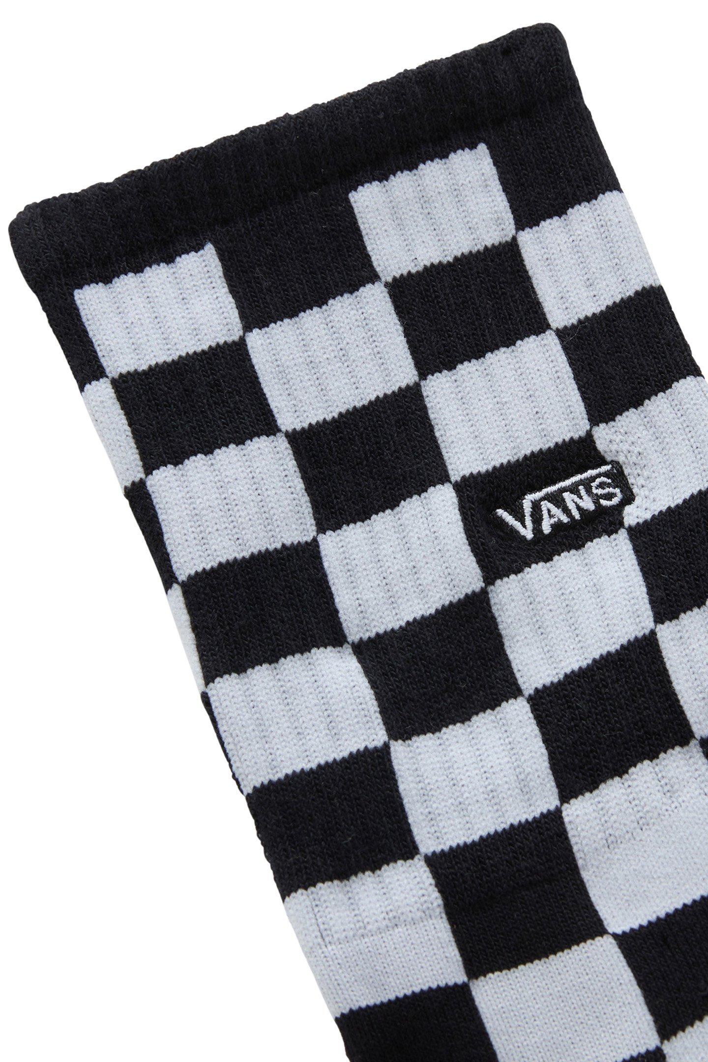 UNISEX VANS CLASSIC CHECK CREW SOCK BLACK/WHITE 2