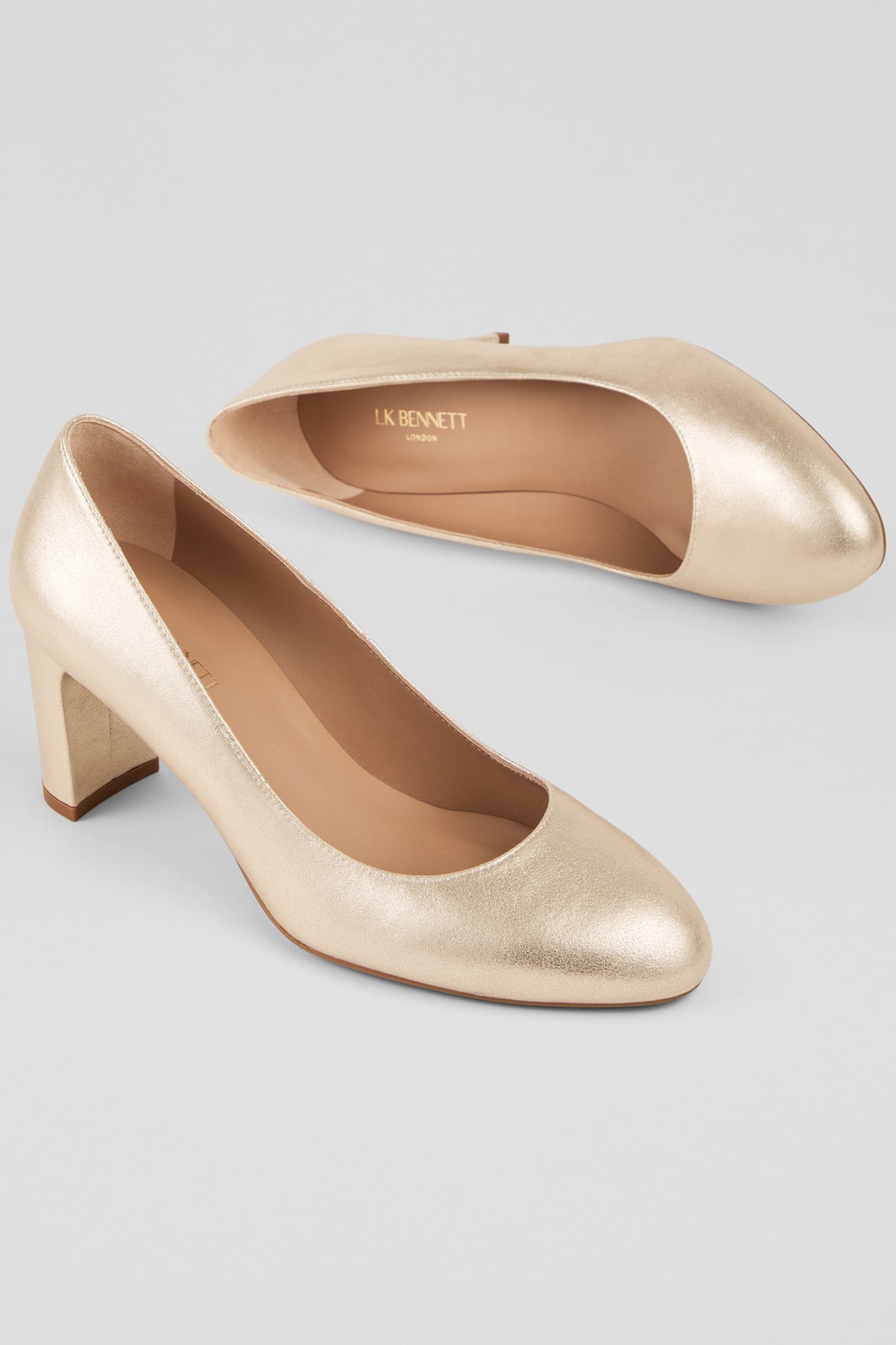 CC WINOLA ROUND TOE BLOCK GOLD 3