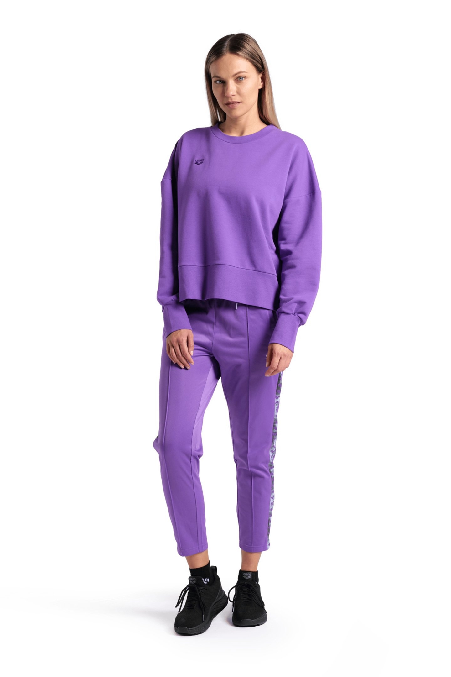 WOMEN'S OVERSIZED CREW NECK VIOLET 3