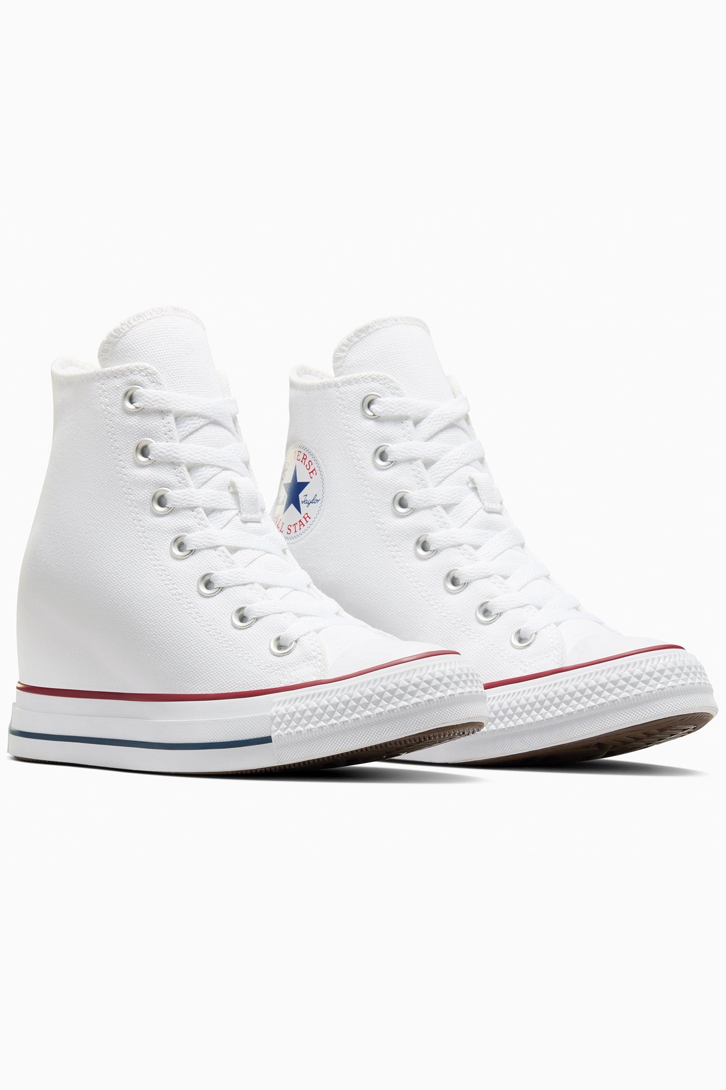 CTAS WEDGE HI WHITE/RED WHITE/RED 4