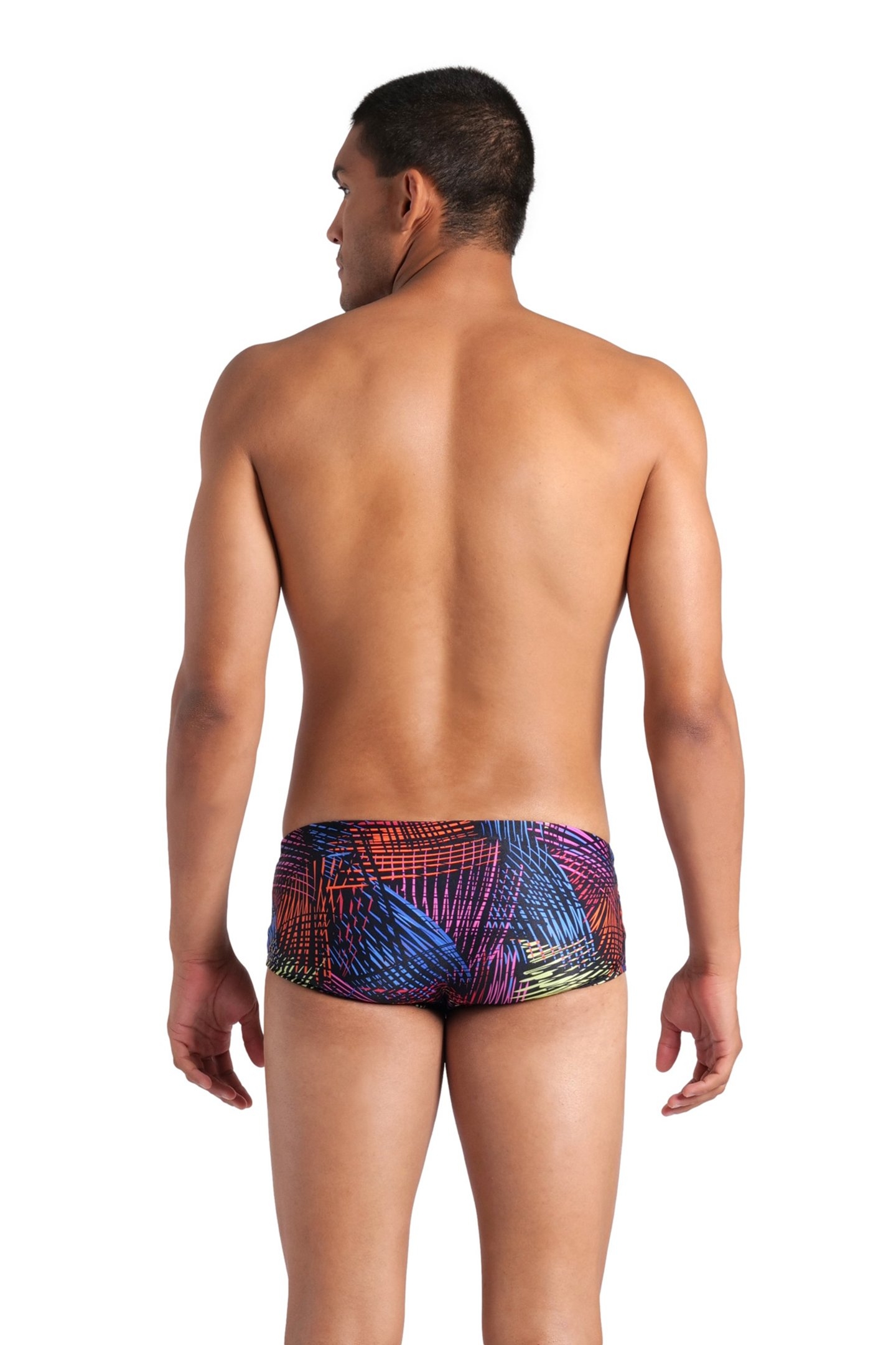 MEN'S ARENA ENERGY SWIM LOW WAIST SHORT BLACK MULTI 2