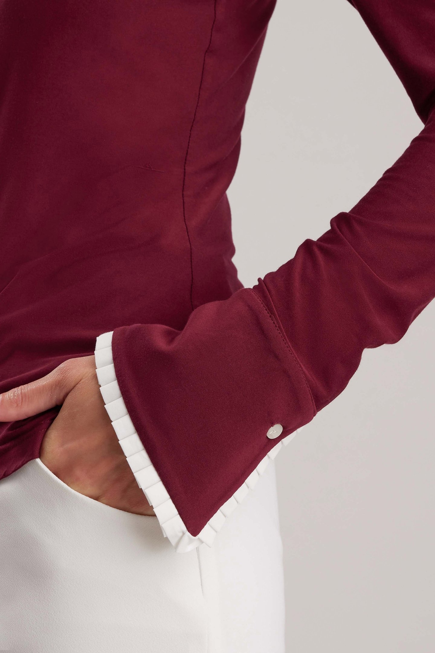 FAUSTINE TOP BURGUNDY 5