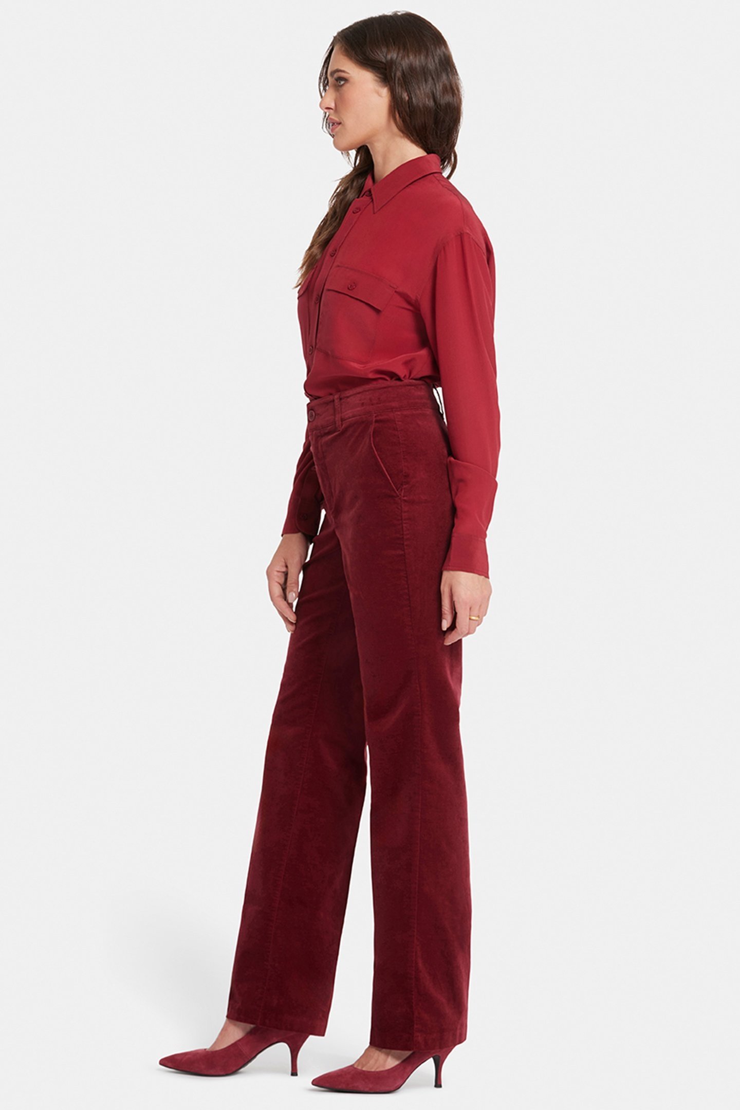 STRAIGHT LEG TROUSER WILD CURRANT 3
