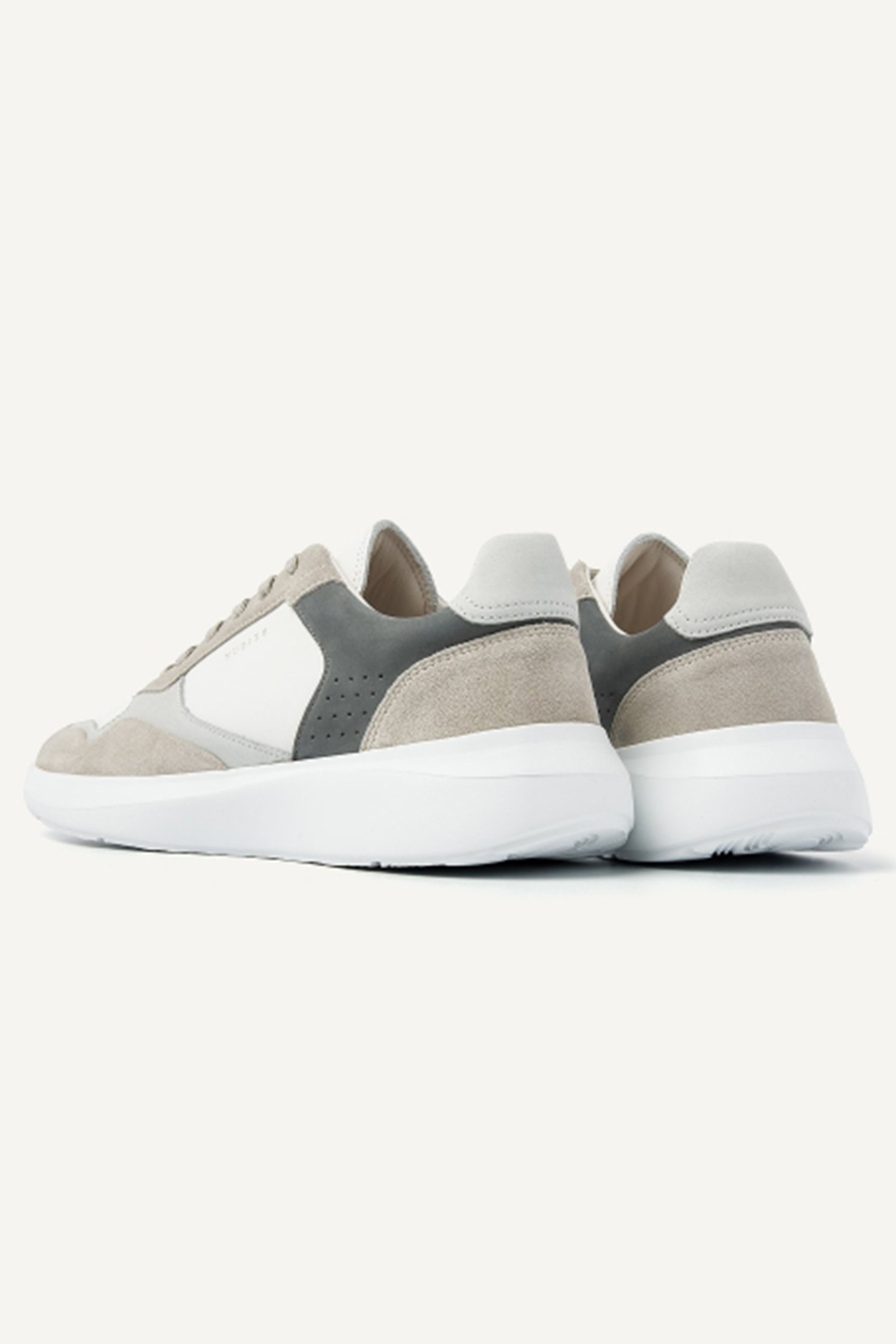 ROCKY ROAD WAVE (M) WHITE LEATHER - GREY 3