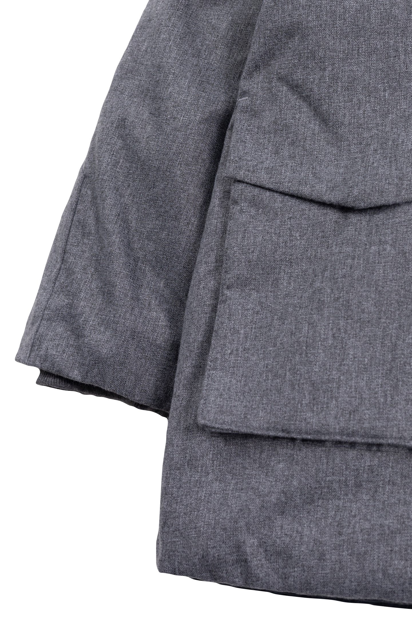 REVERSIBLE LIGHT AND DARK GREY QUILTED PARKA FOR BOYS 7