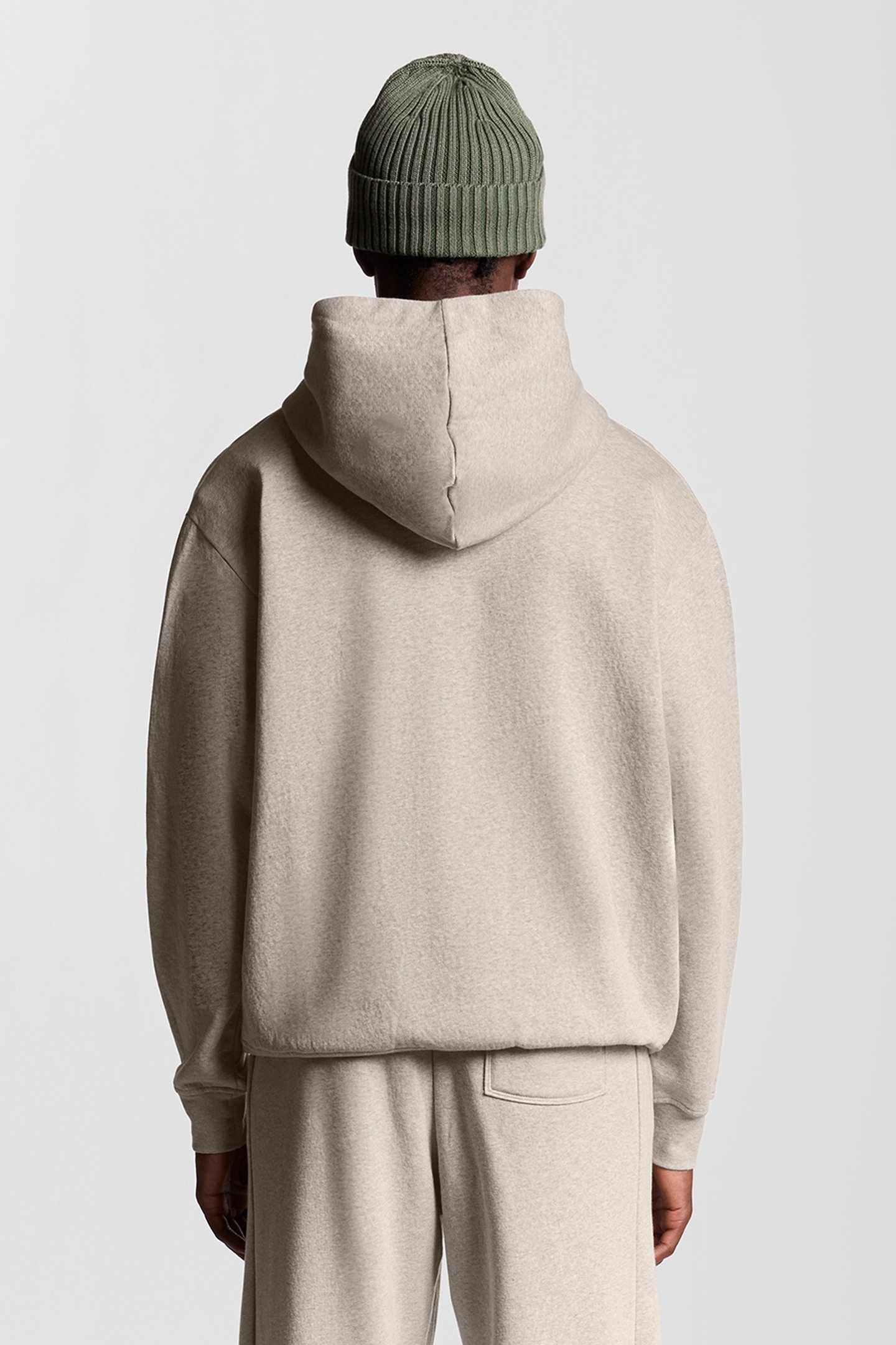 LOUNGEWEAR ZIP THROUGH HOODIE OATMEAL MARL 2