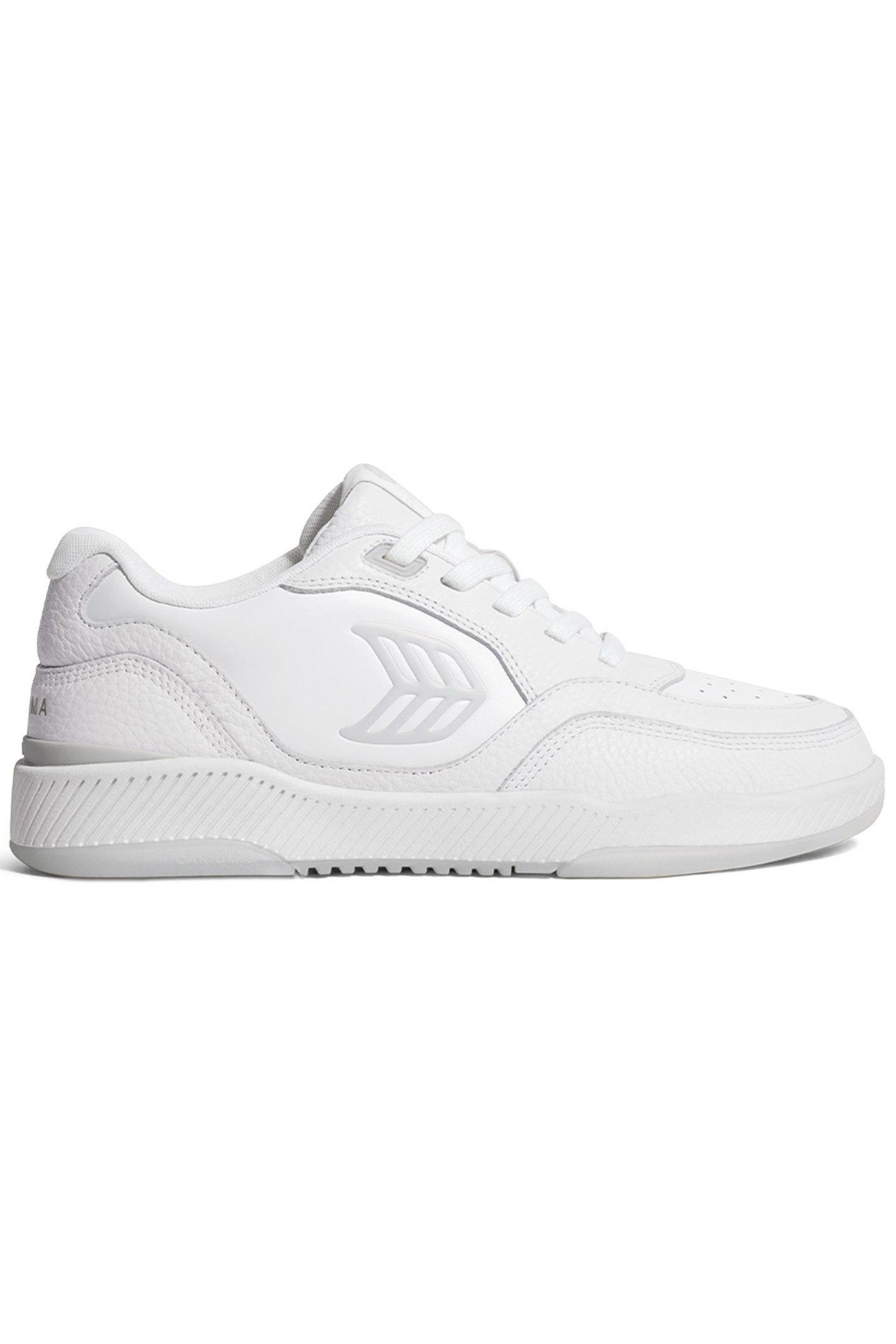 UBA WHITE PREMIUM LEATHER ICE LOGO SNEAKER WHITE 1