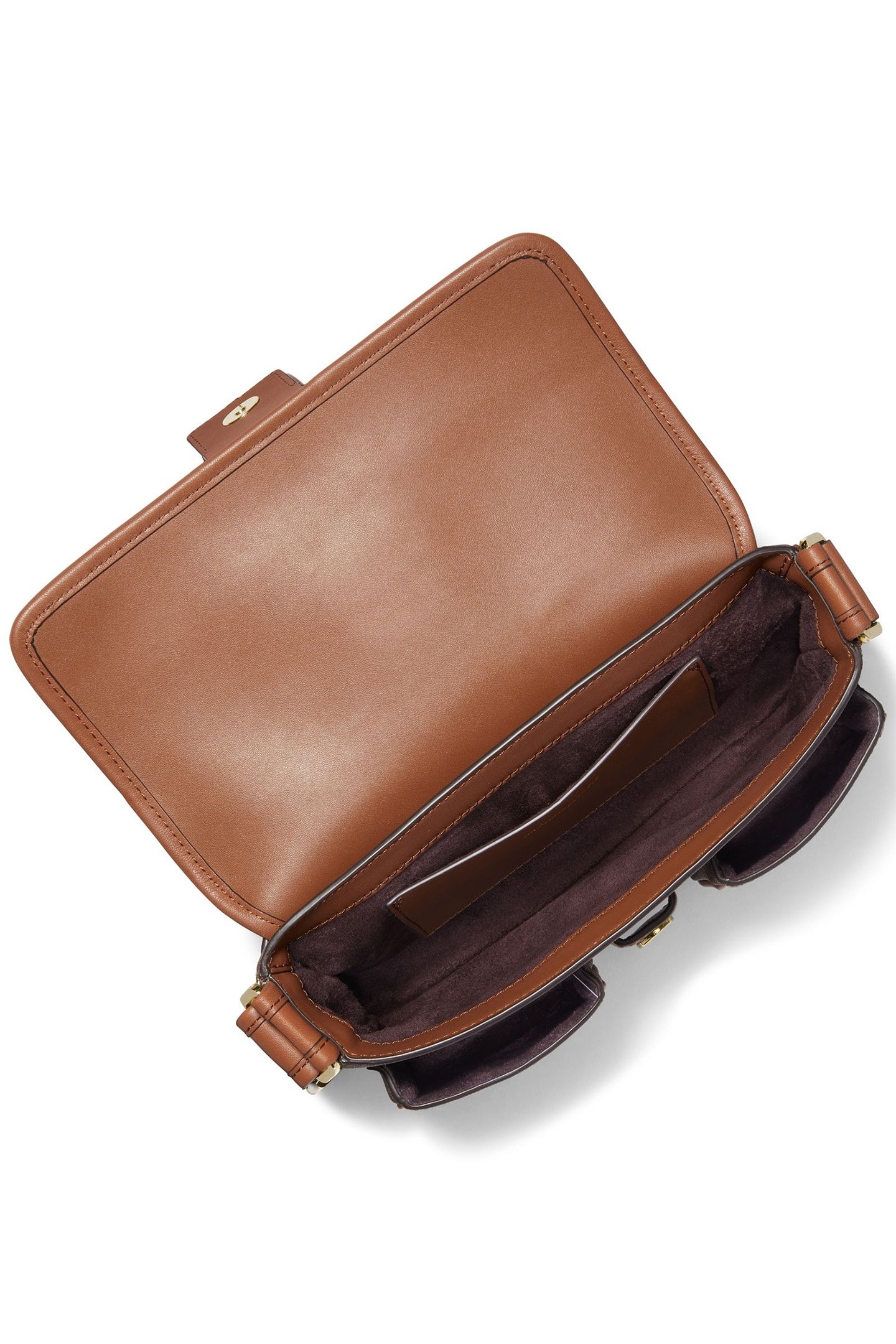 MEDIUM SHOULDER BAG WITH BUCKLE DETAIL IN BROWN 4
