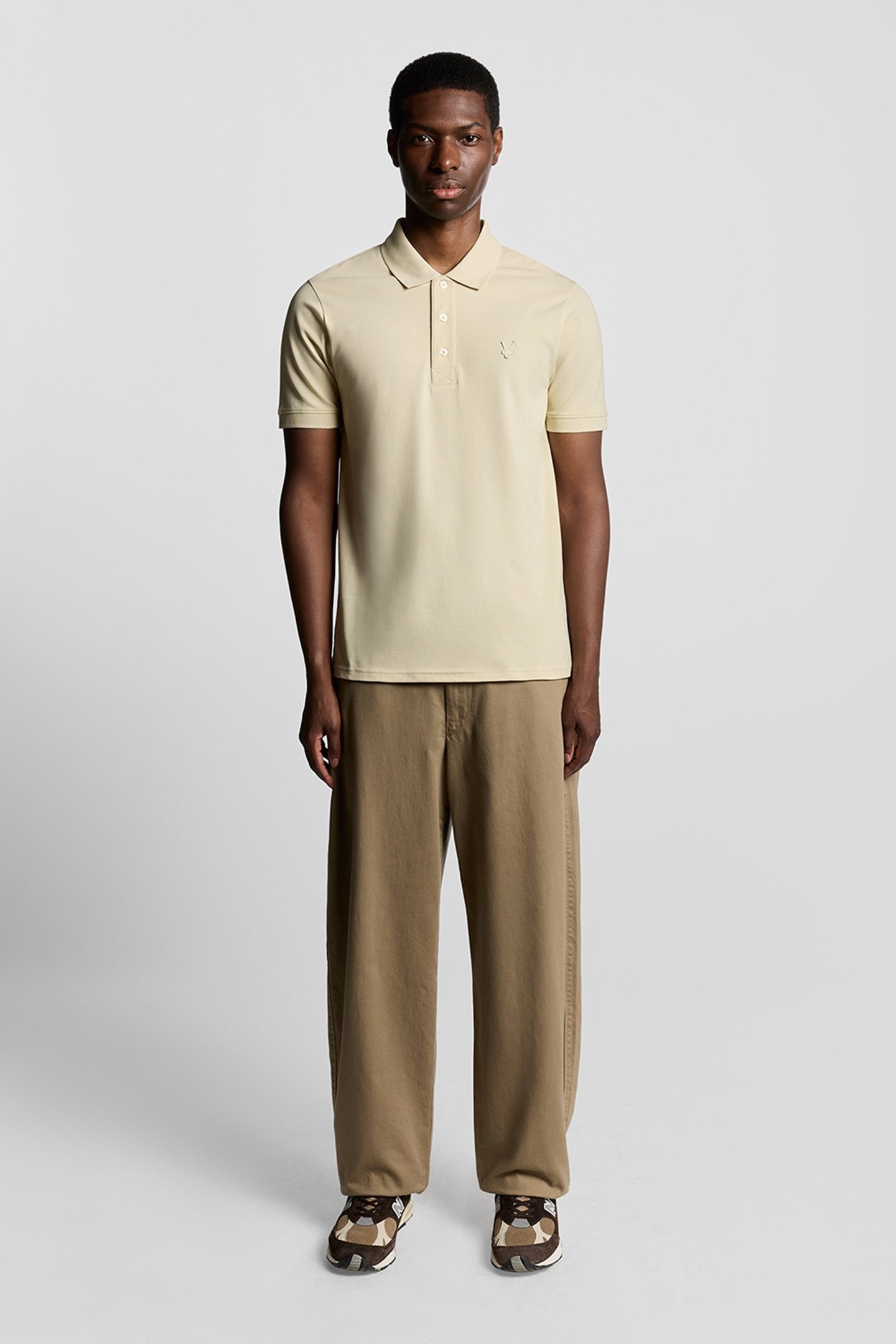SUPERFINE POLO SHIRT PALE BRASS 3